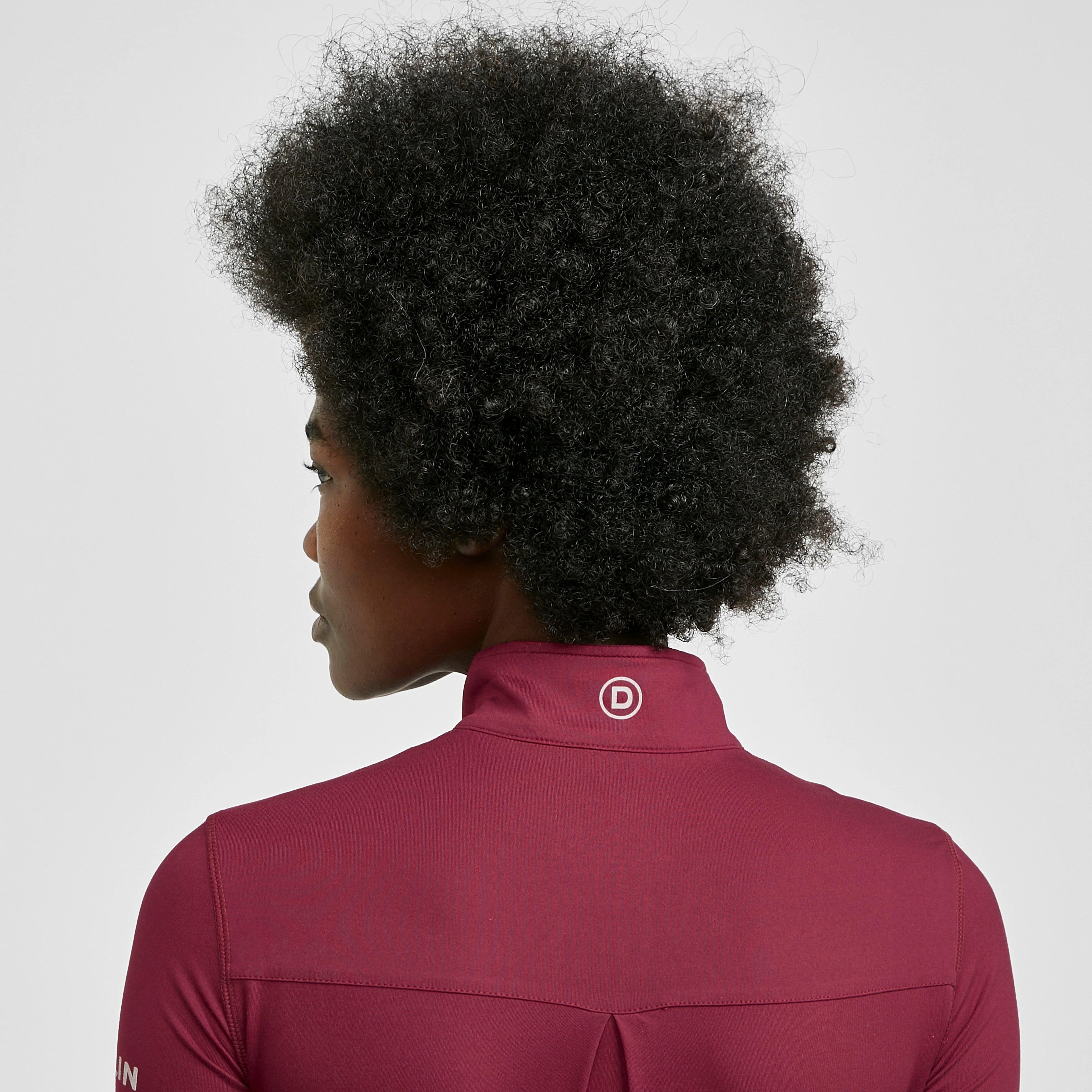 Womens Kylee Long Sleeve Top Deep Crimson Red - Image 5