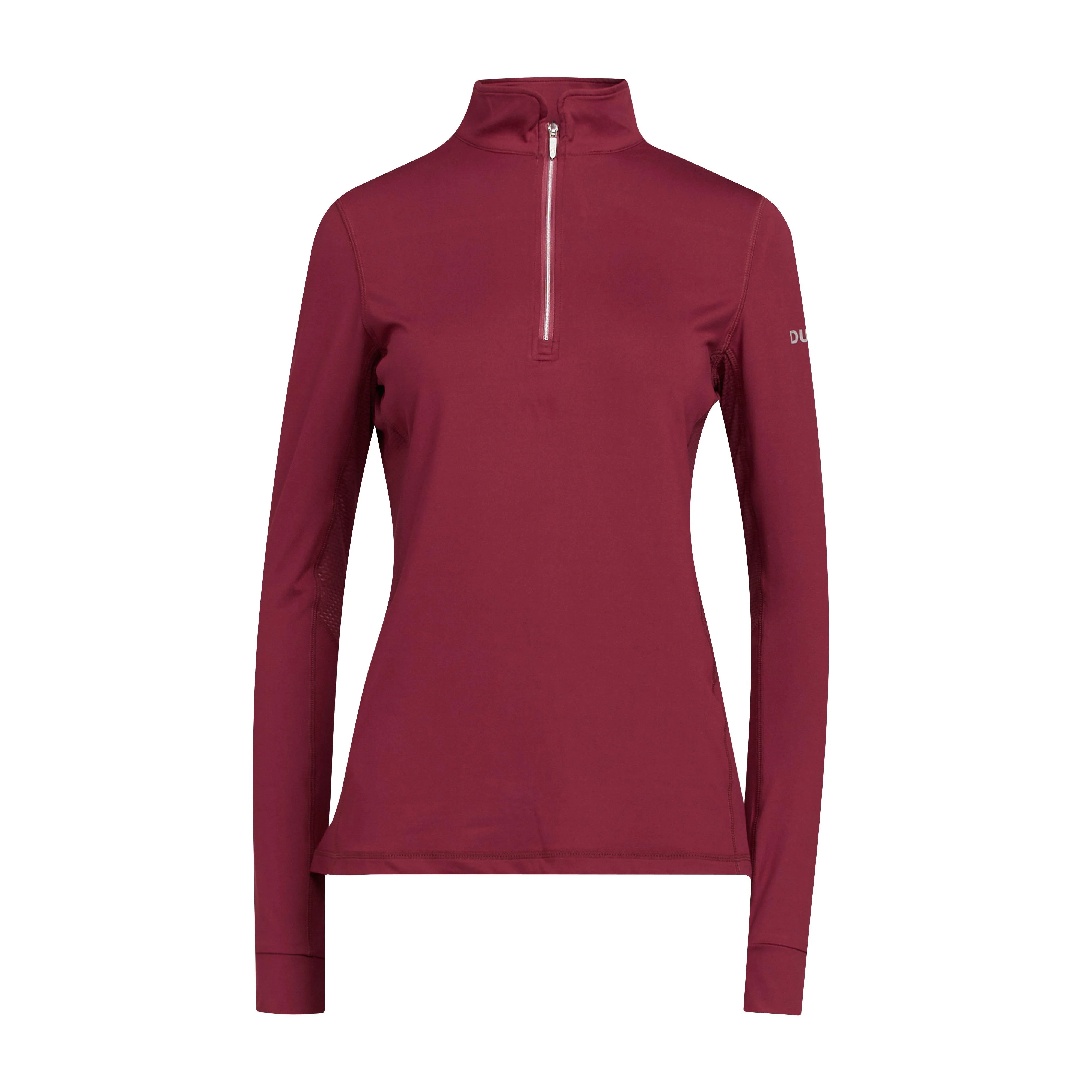 Womens Kylee Long Sleeve Top Deep Crimson Red - Image 6
