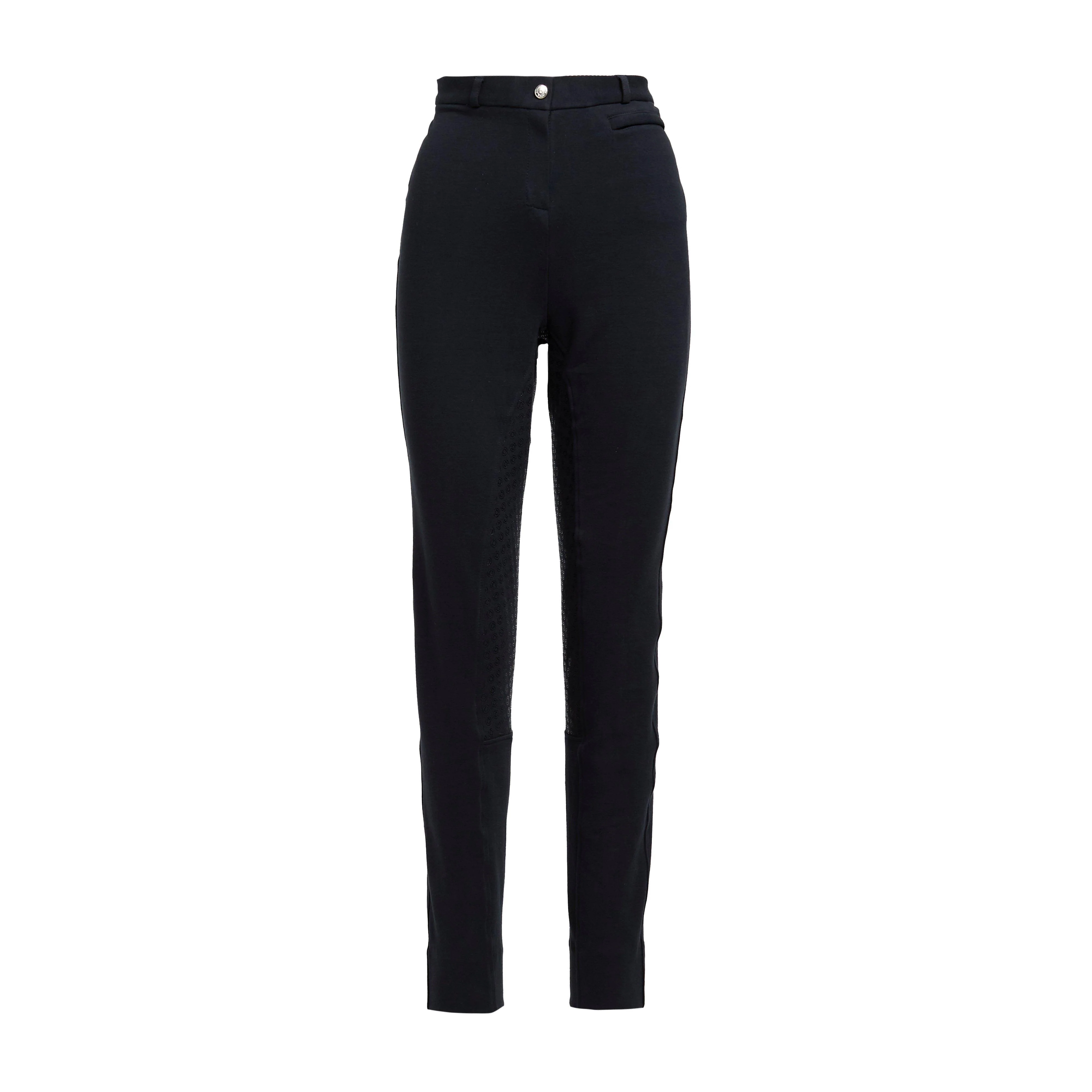 Womens Momentum Supa-Fit Gel Full Seat Zip Up Jodhpurs Navy - Image 6