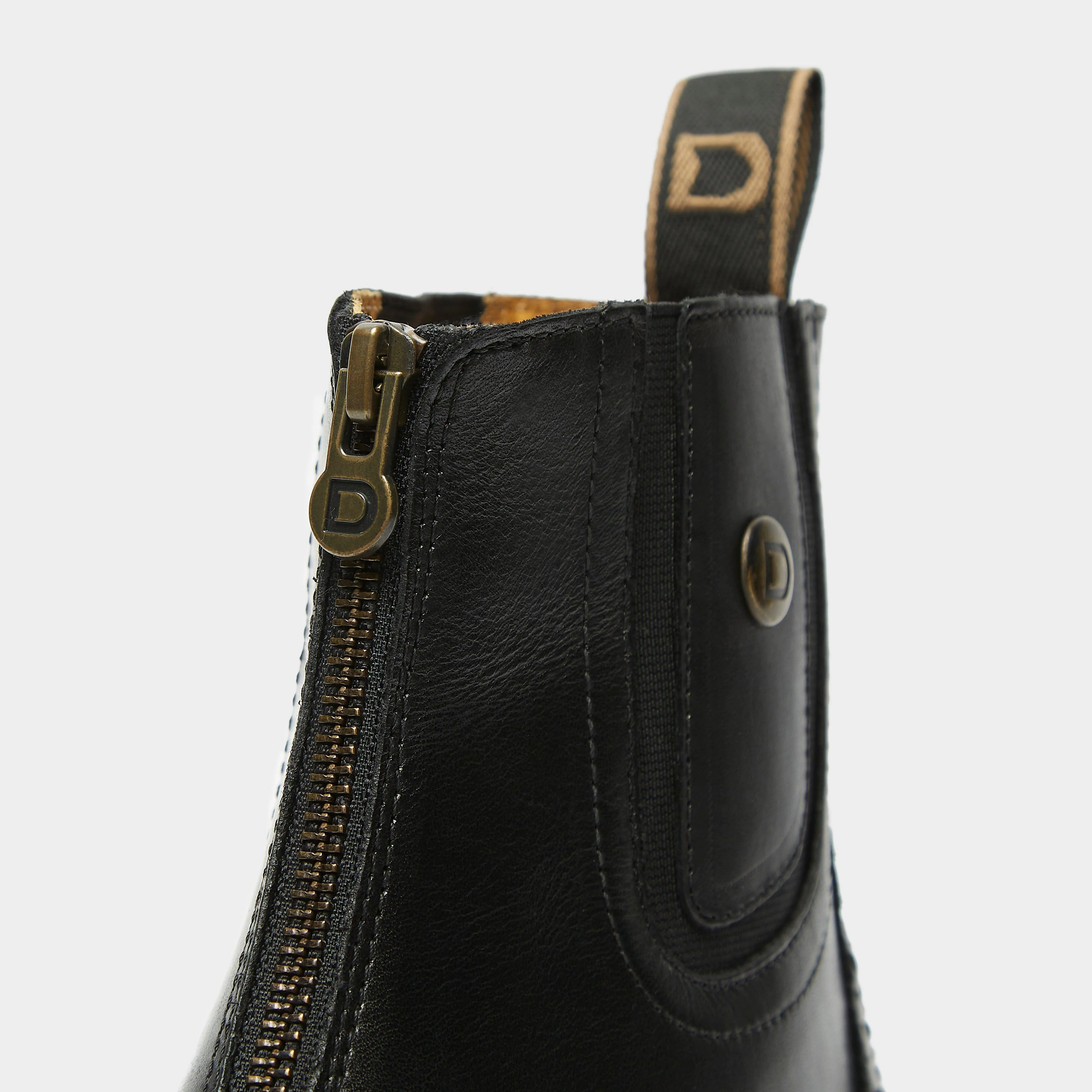 Womens Rapture Zip Paddock Boots Black - Image 10