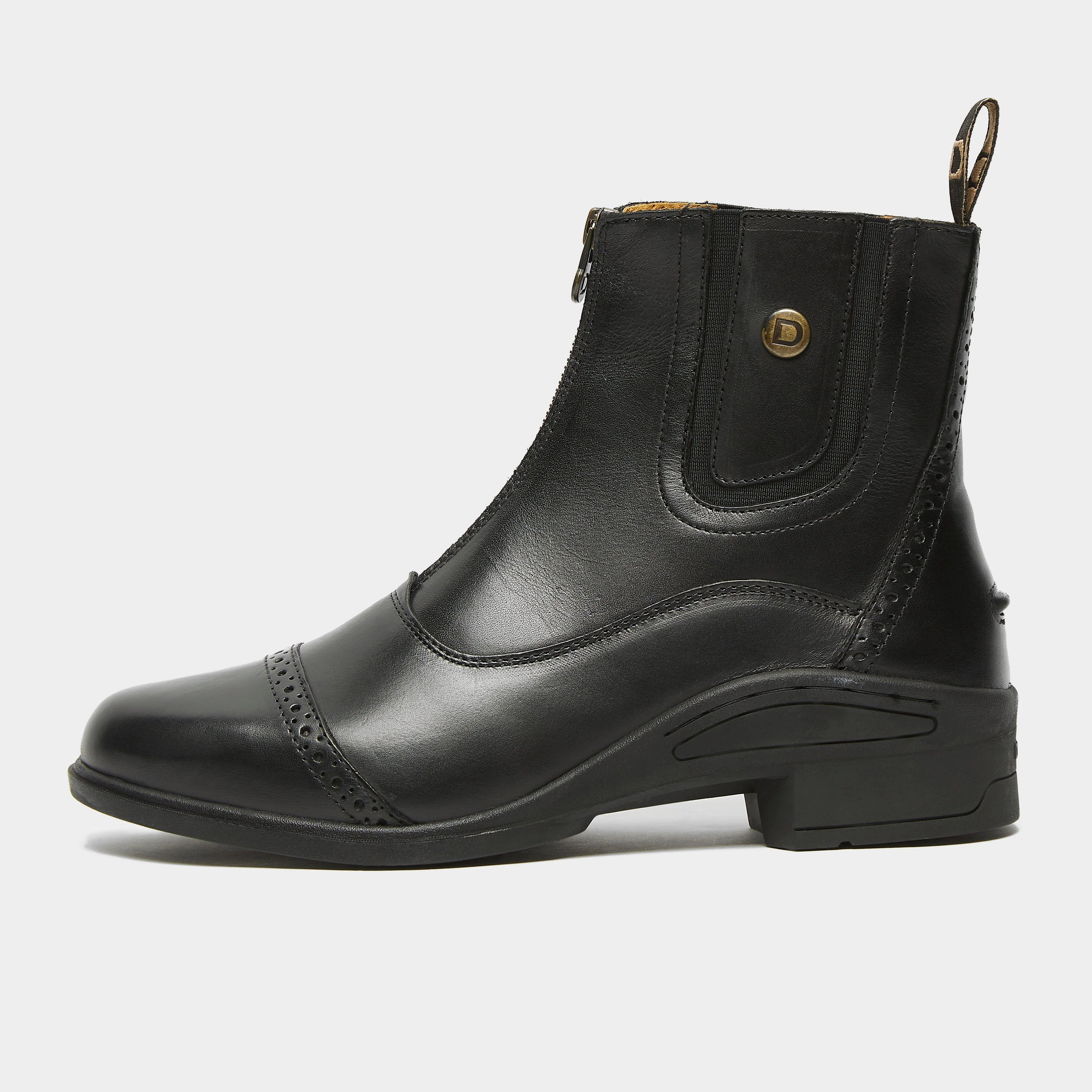 Womens Rapture Zip Paddock Boots Black - Image 2