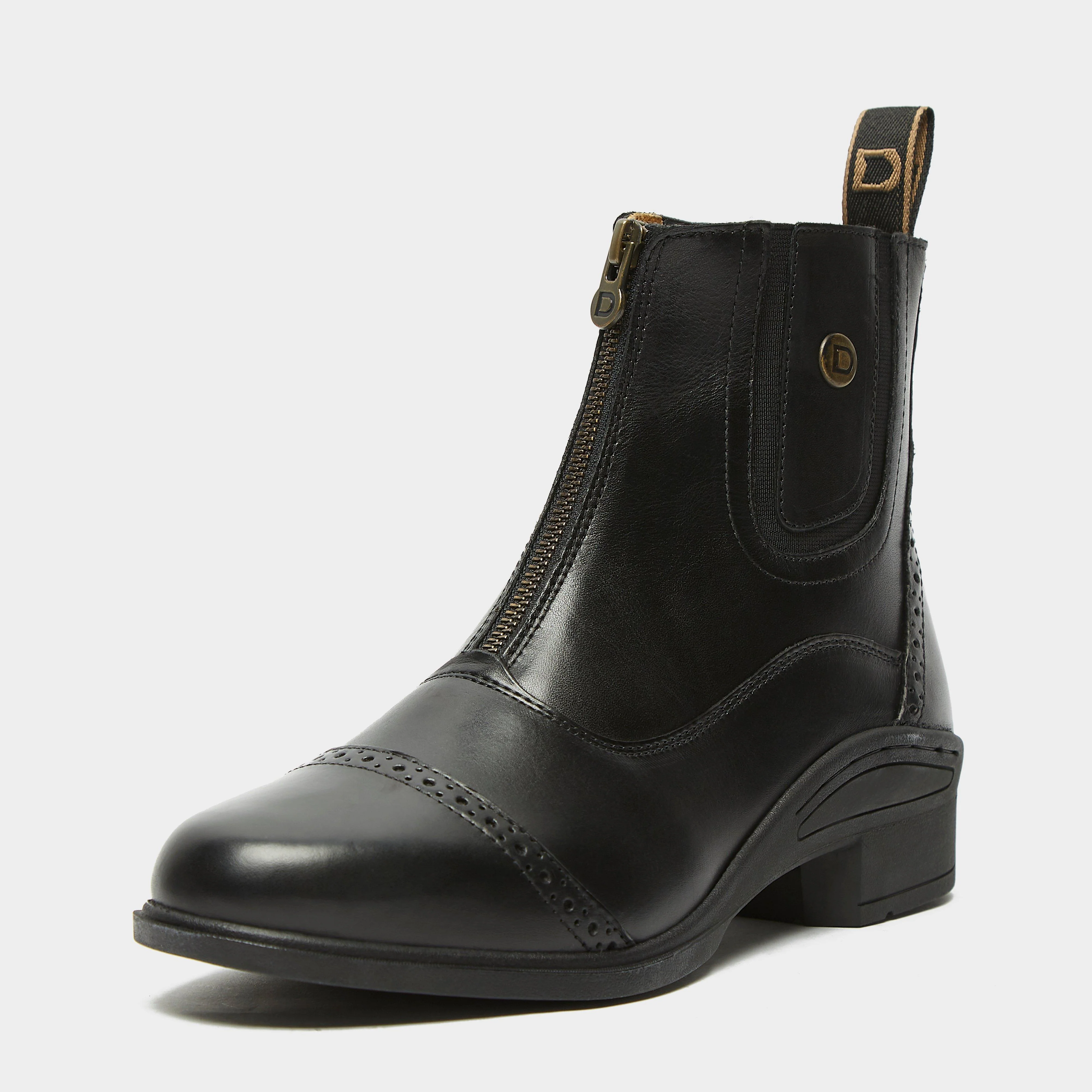 Womens Rapture Zip Paddock Boots Black - Image 5