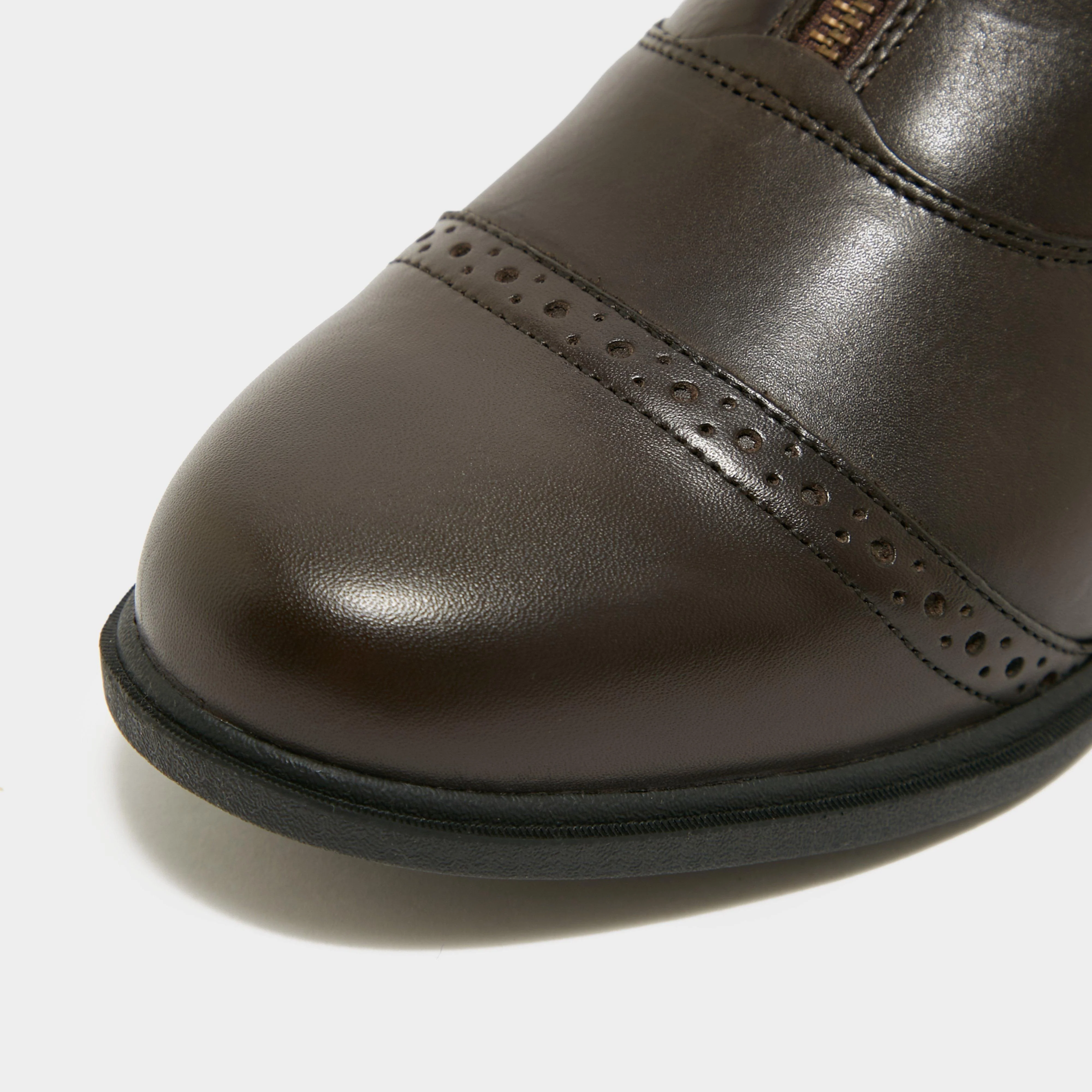 Womens Rapture Zip Paddock Boots Brown - Image 7