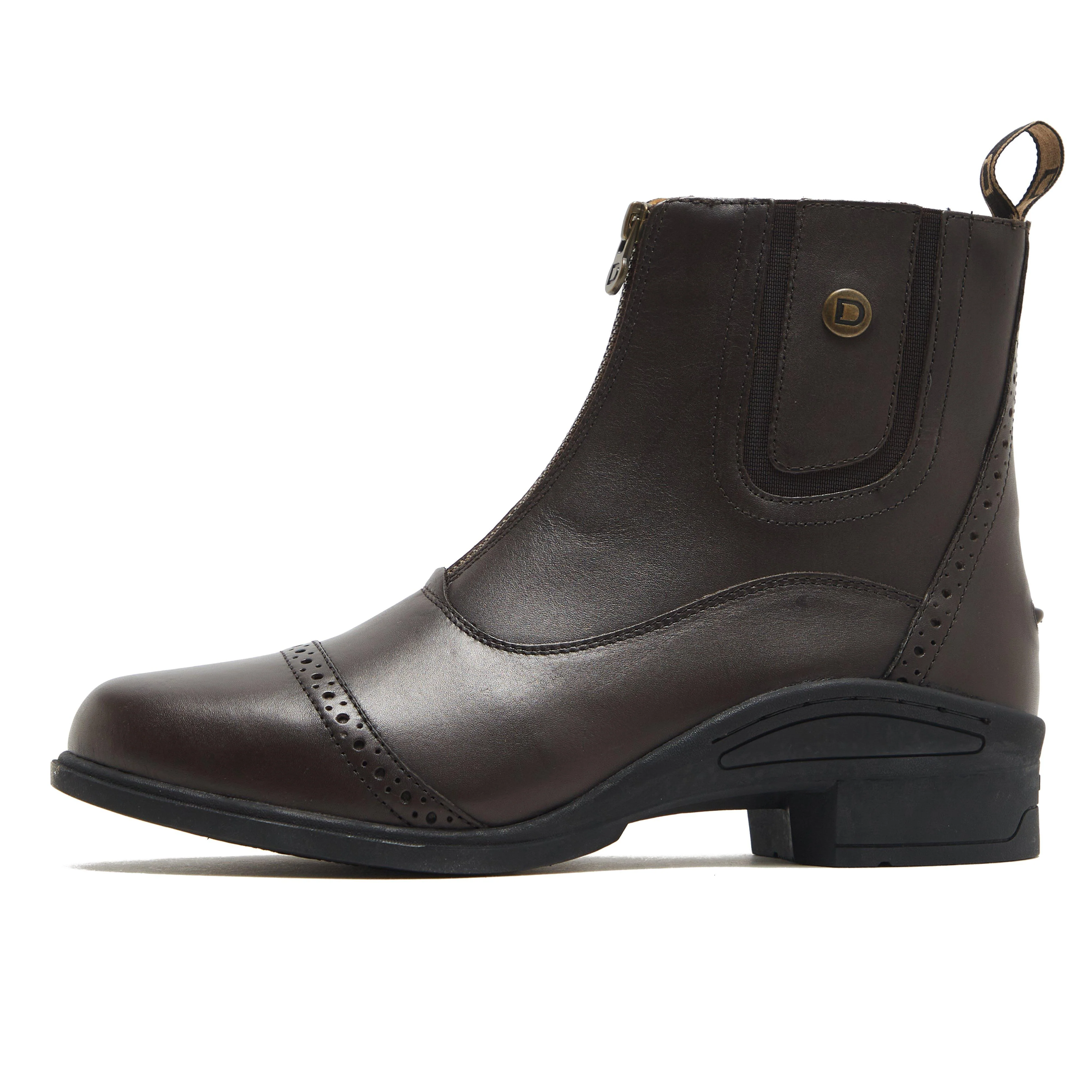 Womens Rapture Zip Paddock Boots Brown - Image 7