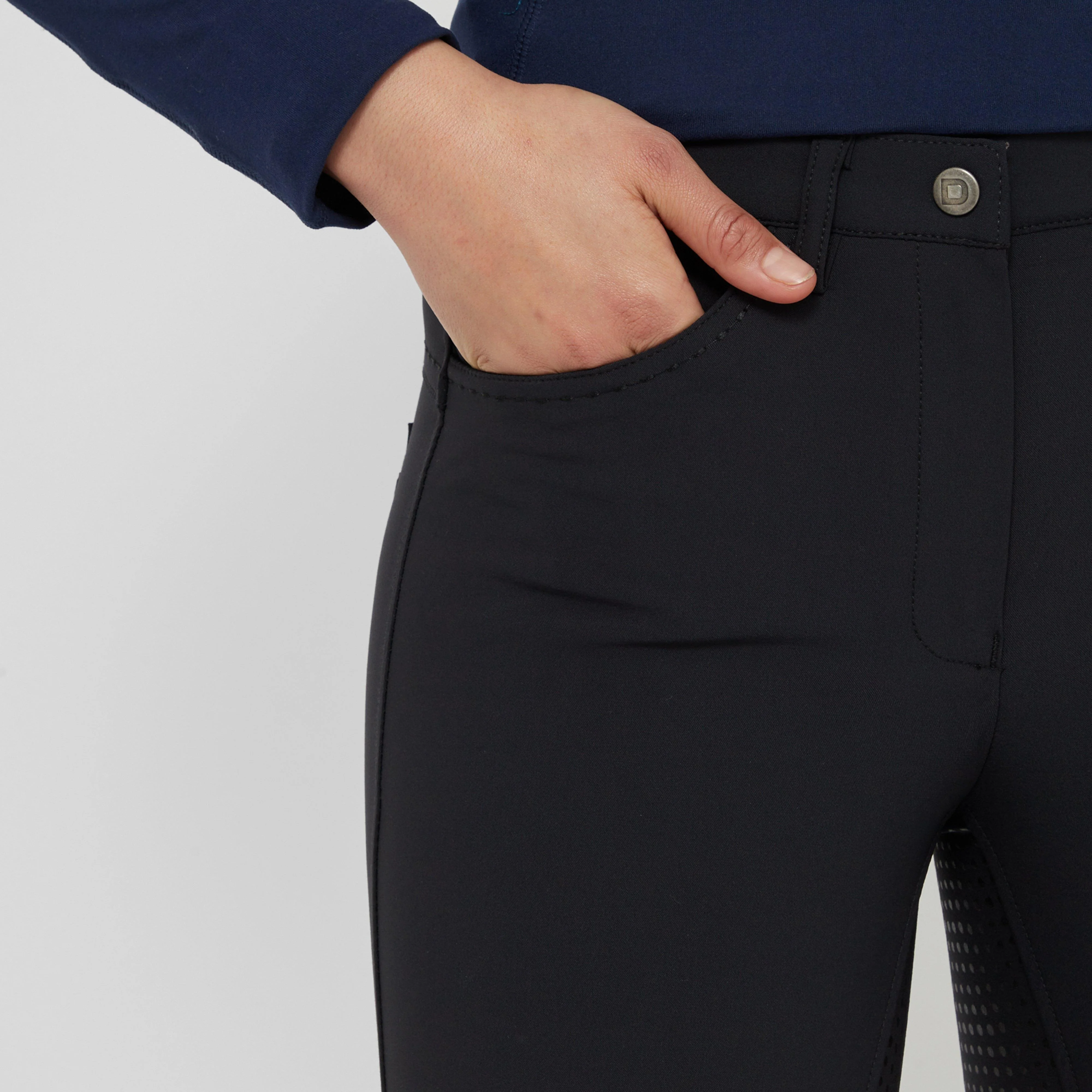 Womens Shelby Full Seat Breeches Black - Image 5