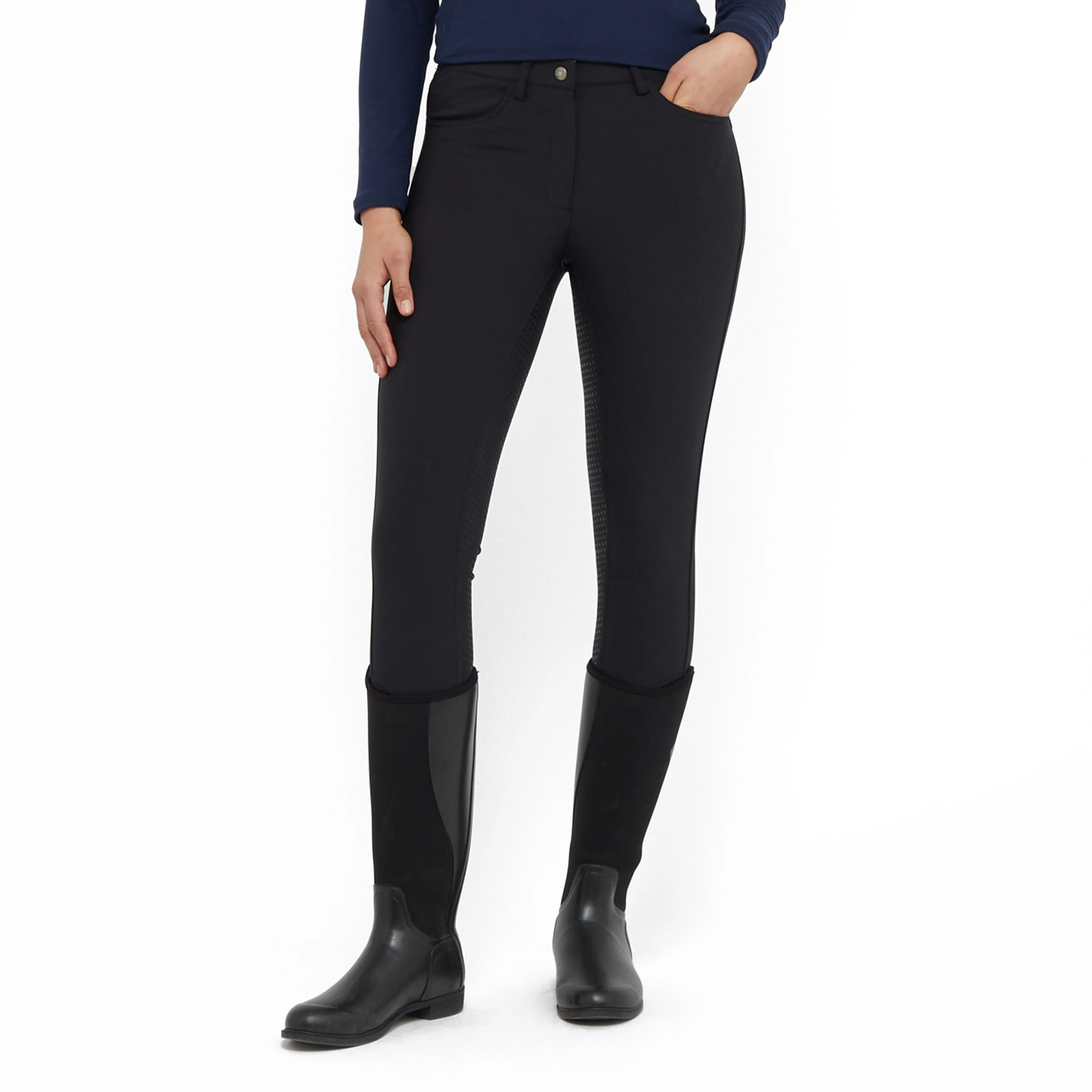 Womens Shelby Full Seat Breeches Black - Image 9