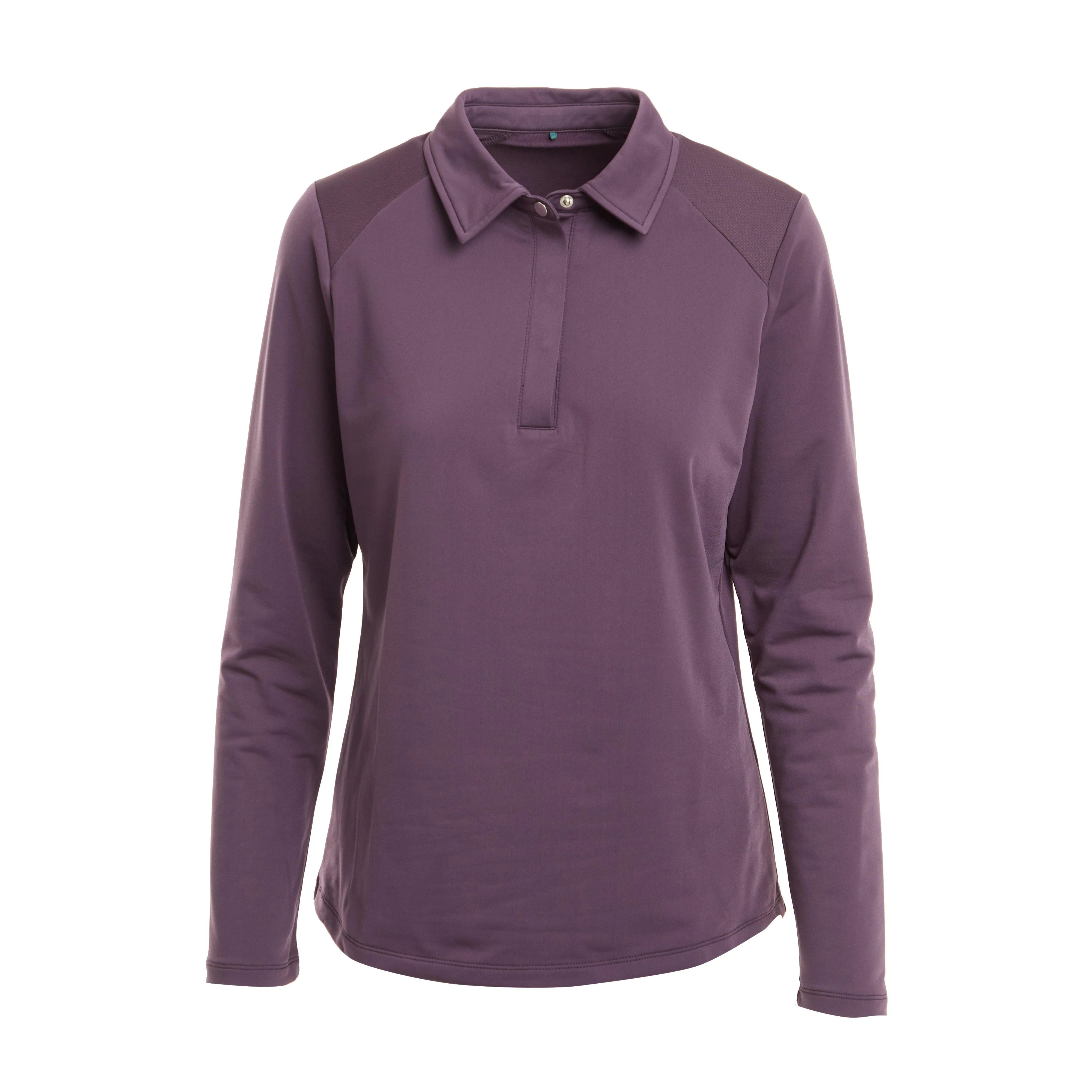 Womens Thelma Thermal Long Sleeve Riding Polo Plum Perfect - Image 6
