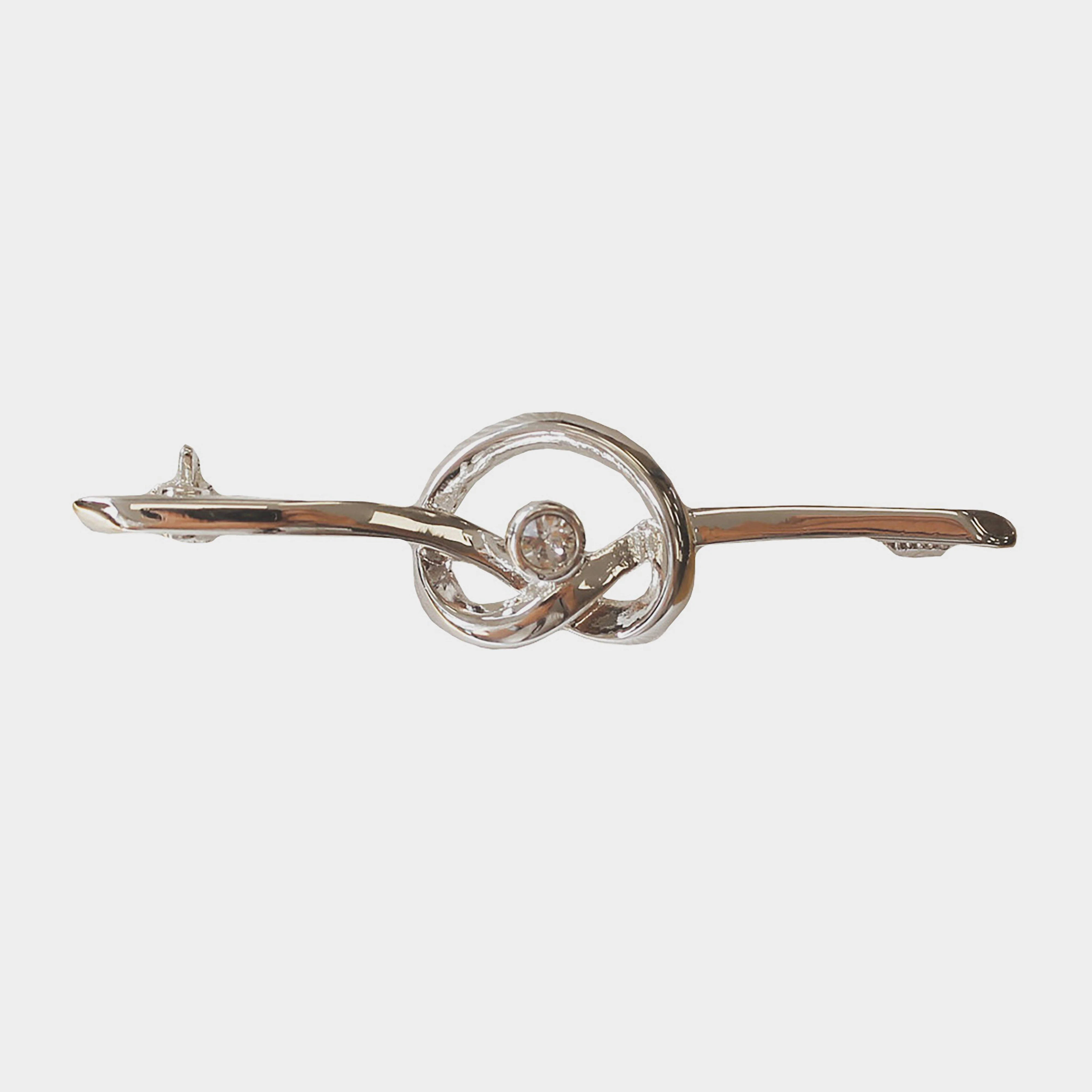Twirl Crystal Stock Pin Silver - Image 2