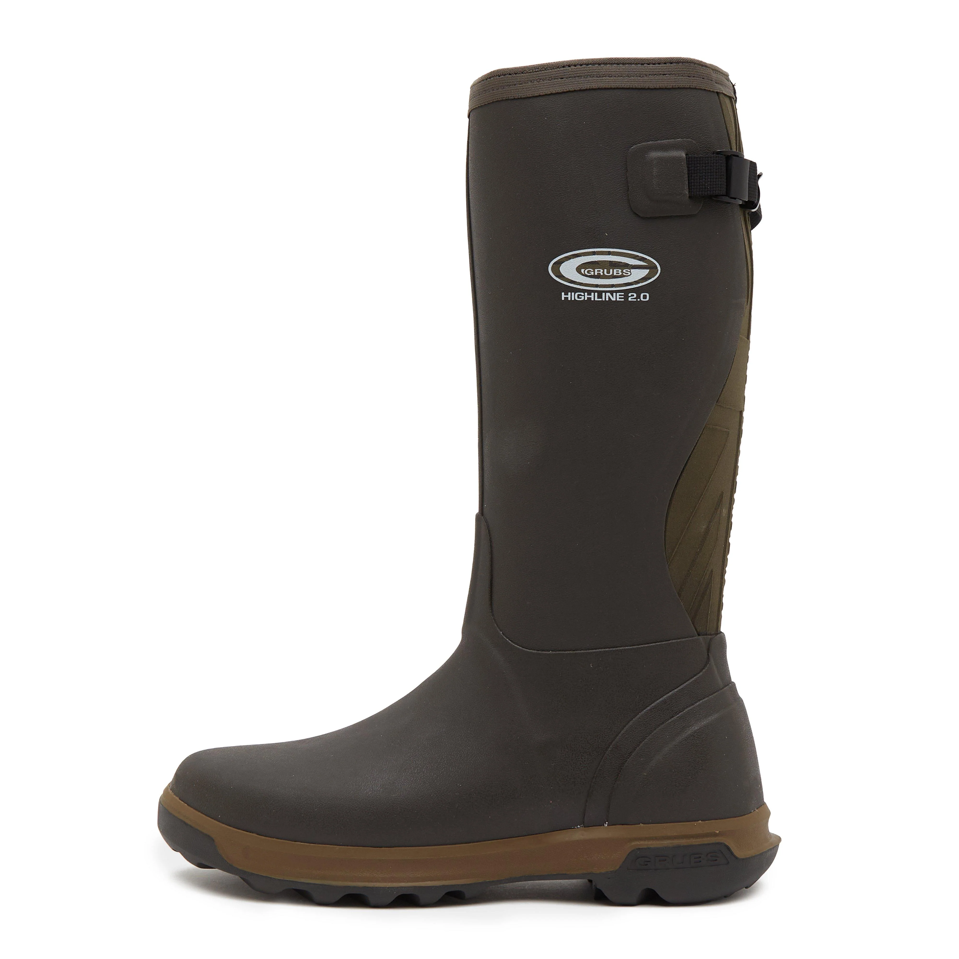 Mens Highline 2.0 Wellington Boots Mahogany - Image 7