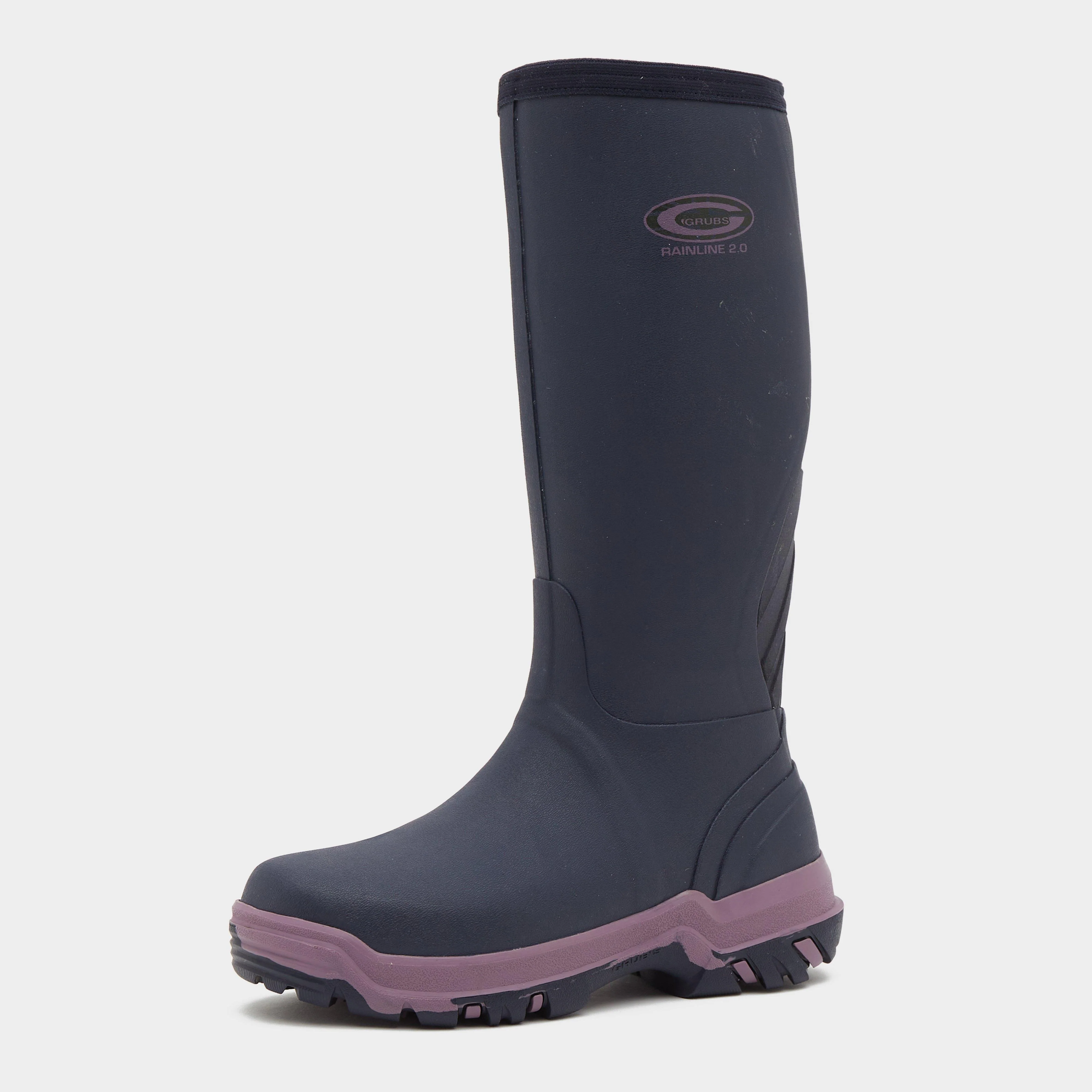 Womens Rainline 2.0 Wellington Boots Aubergine - Image 3