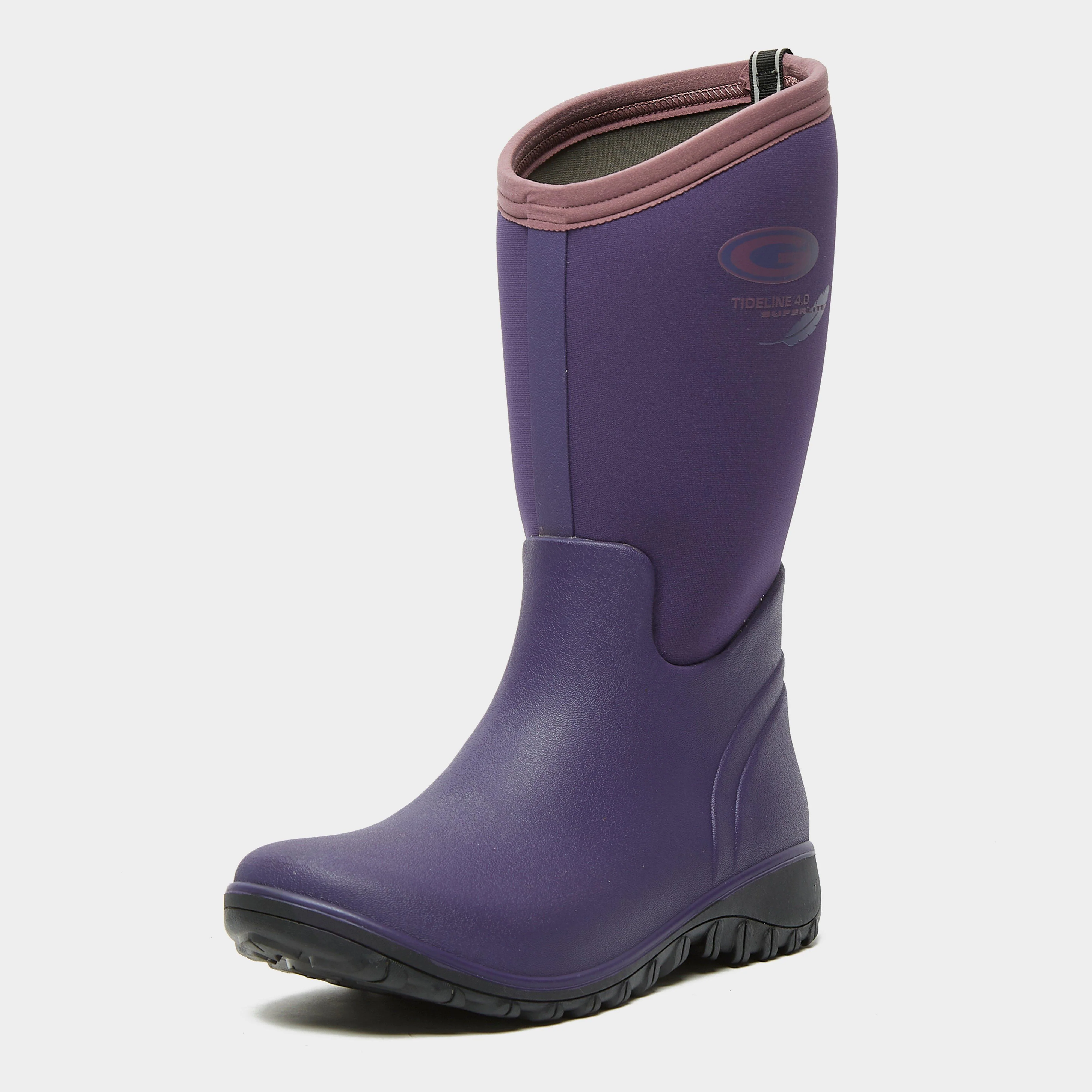 Womens Tideline 4.0 Boots Plum - Image 3