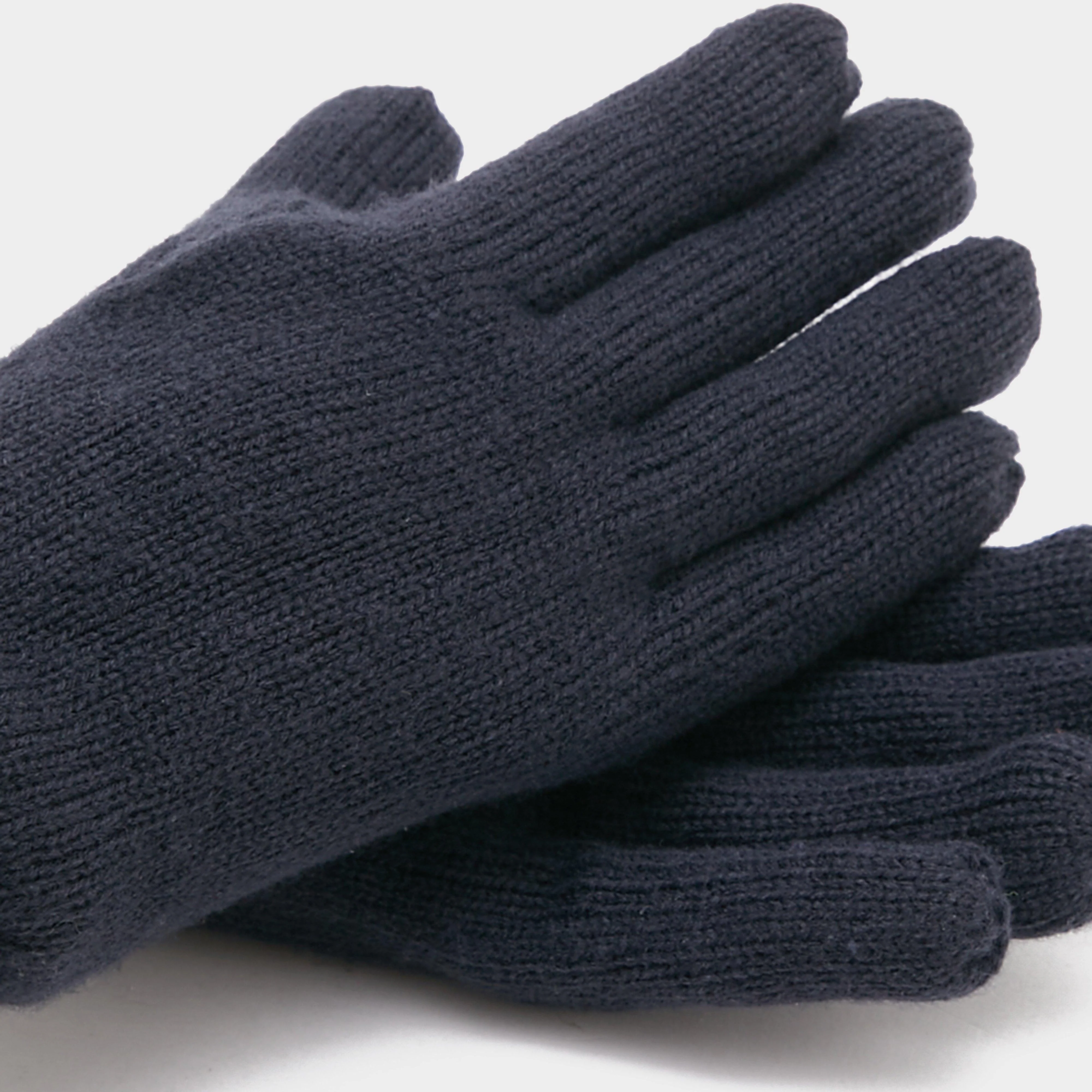 Mens Plain Fleece Gloves Navy - Image 3