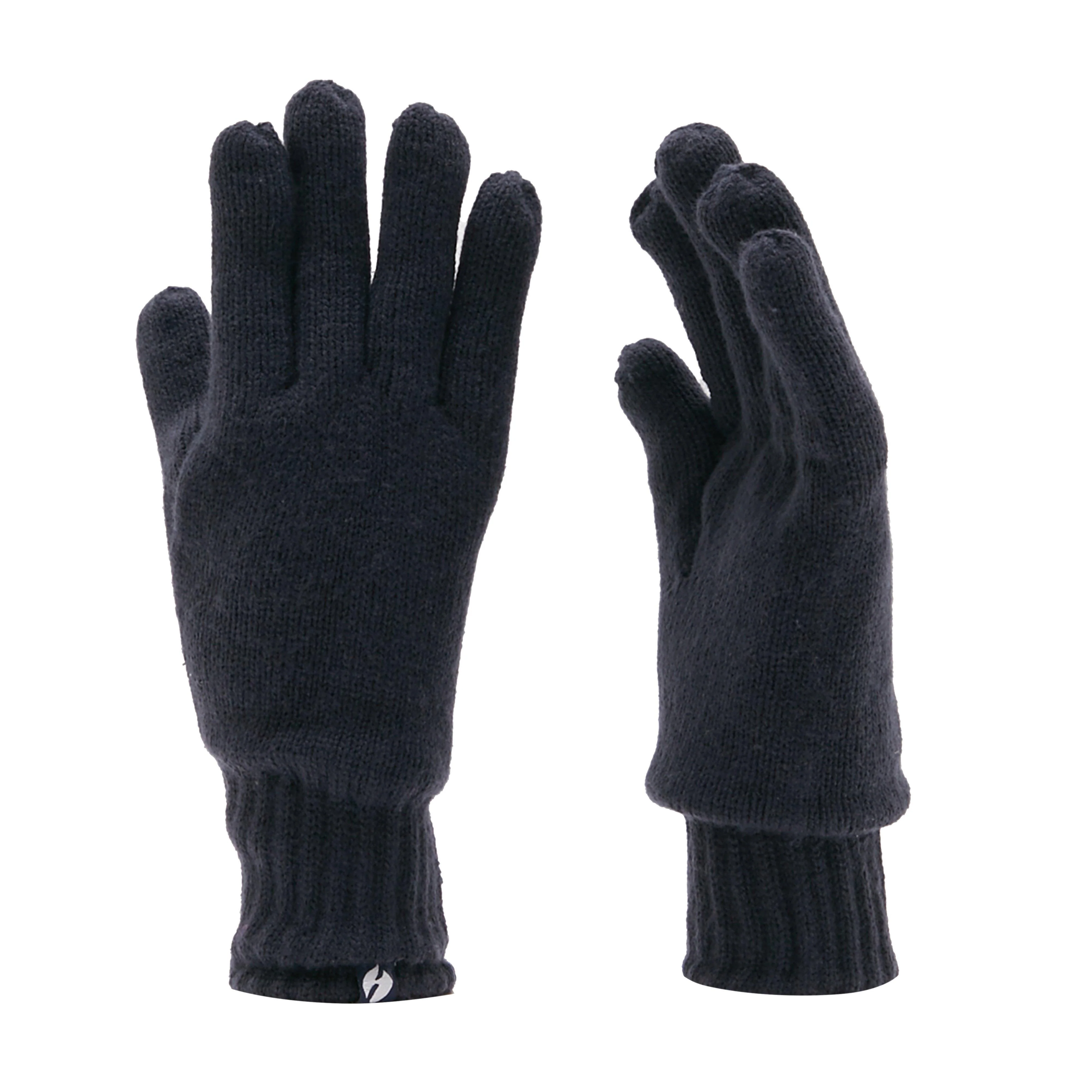 Mens Plain Fleece Gloves Navy - Image 4