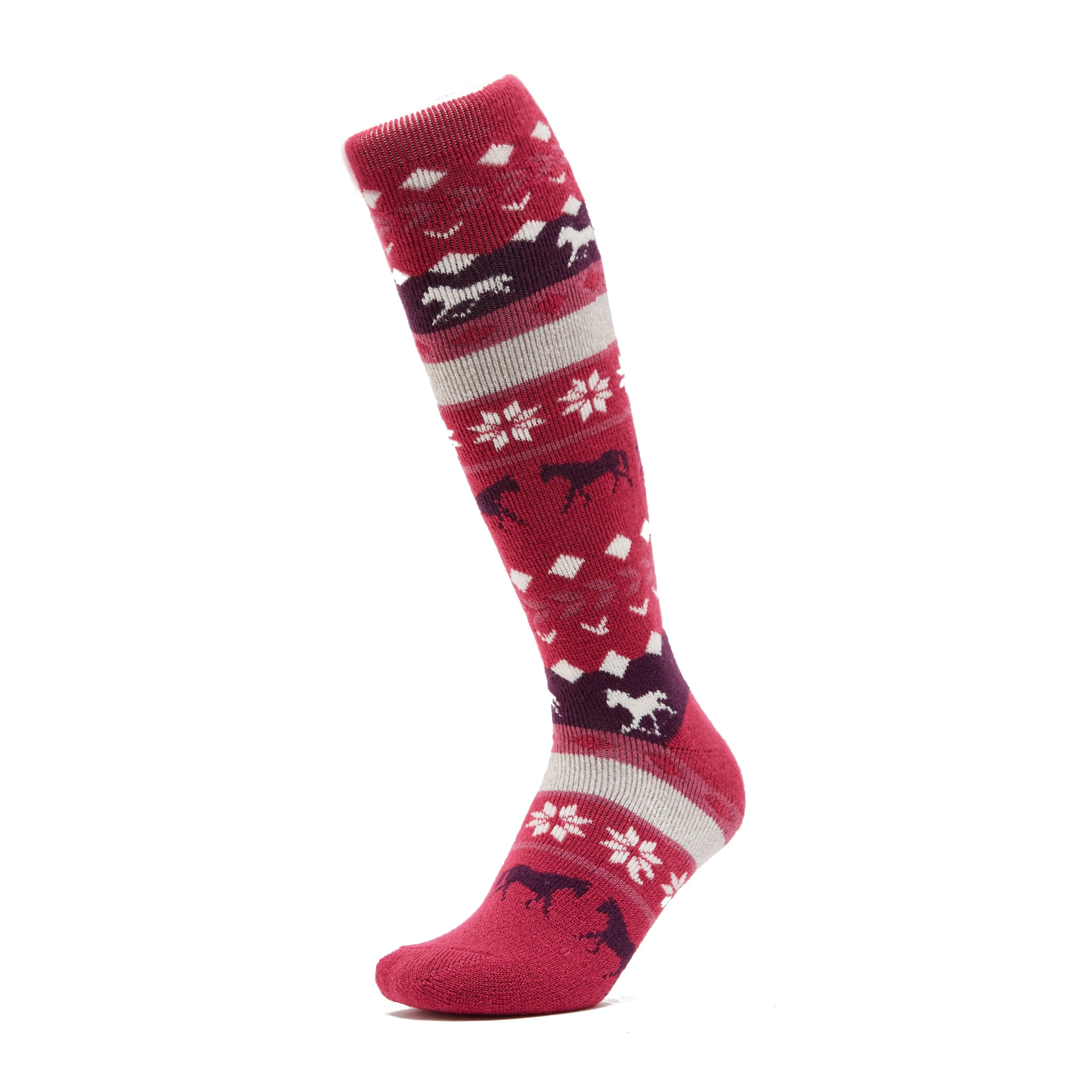 Women's Horse Fairisle Lite Long Songs Windsor Pink - Image 5