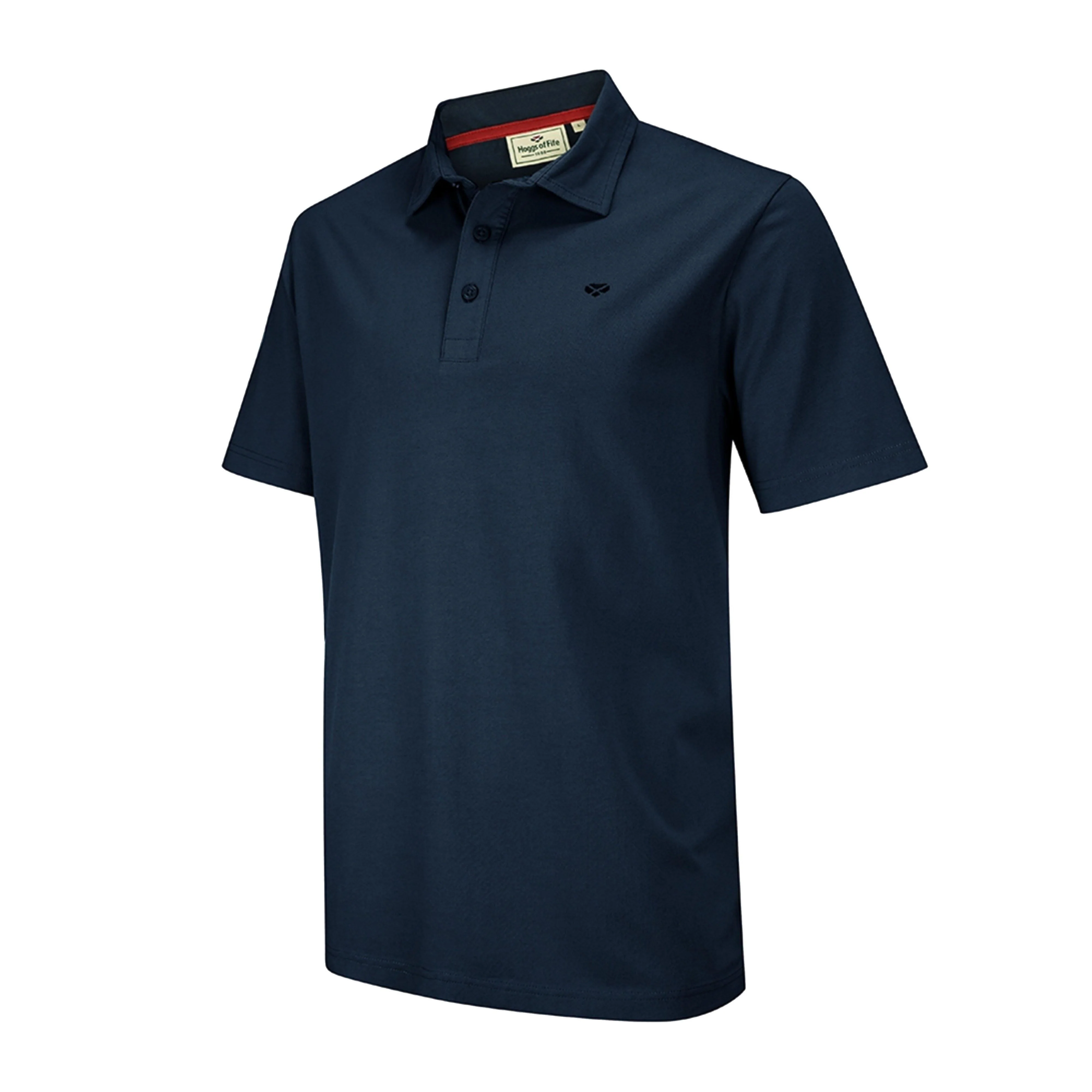 Mens Crail Jersey Polo Shirt Navy - Image 2