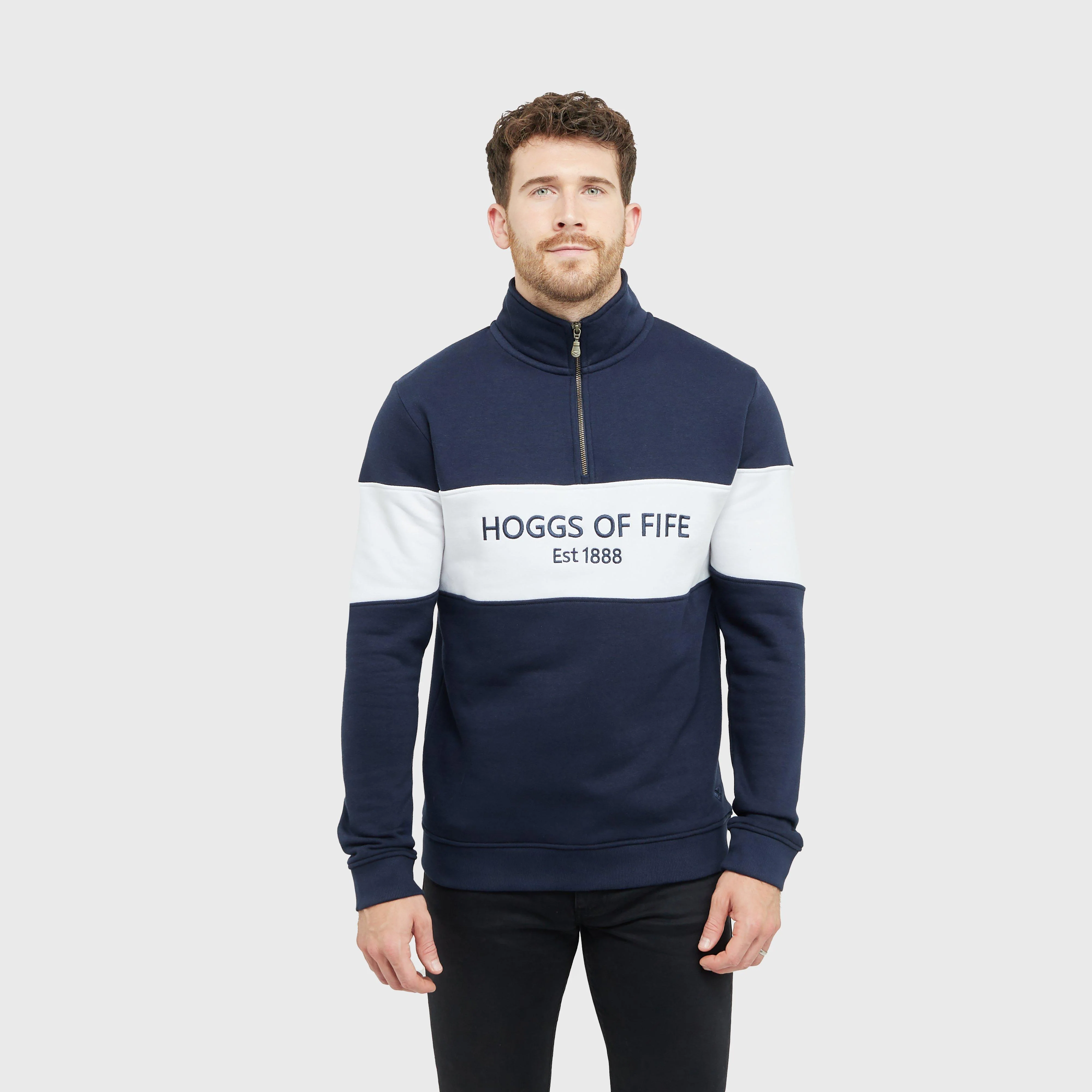 Men's Dumfries 1888 1/4 Zip Sweatshirt Navy/White