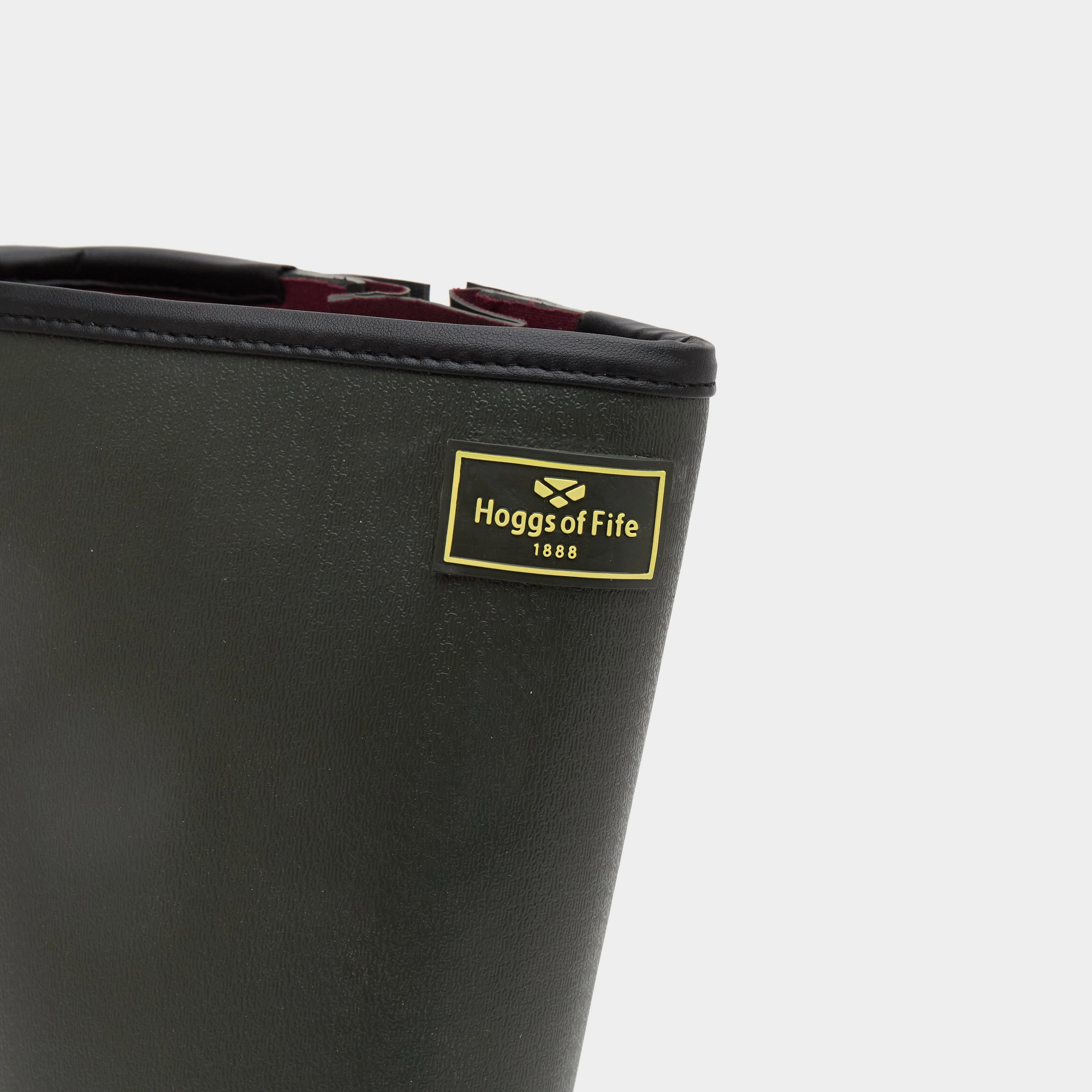 Mens Field Sport Neoprene-Lined Wellington Boots Green - Image 5
