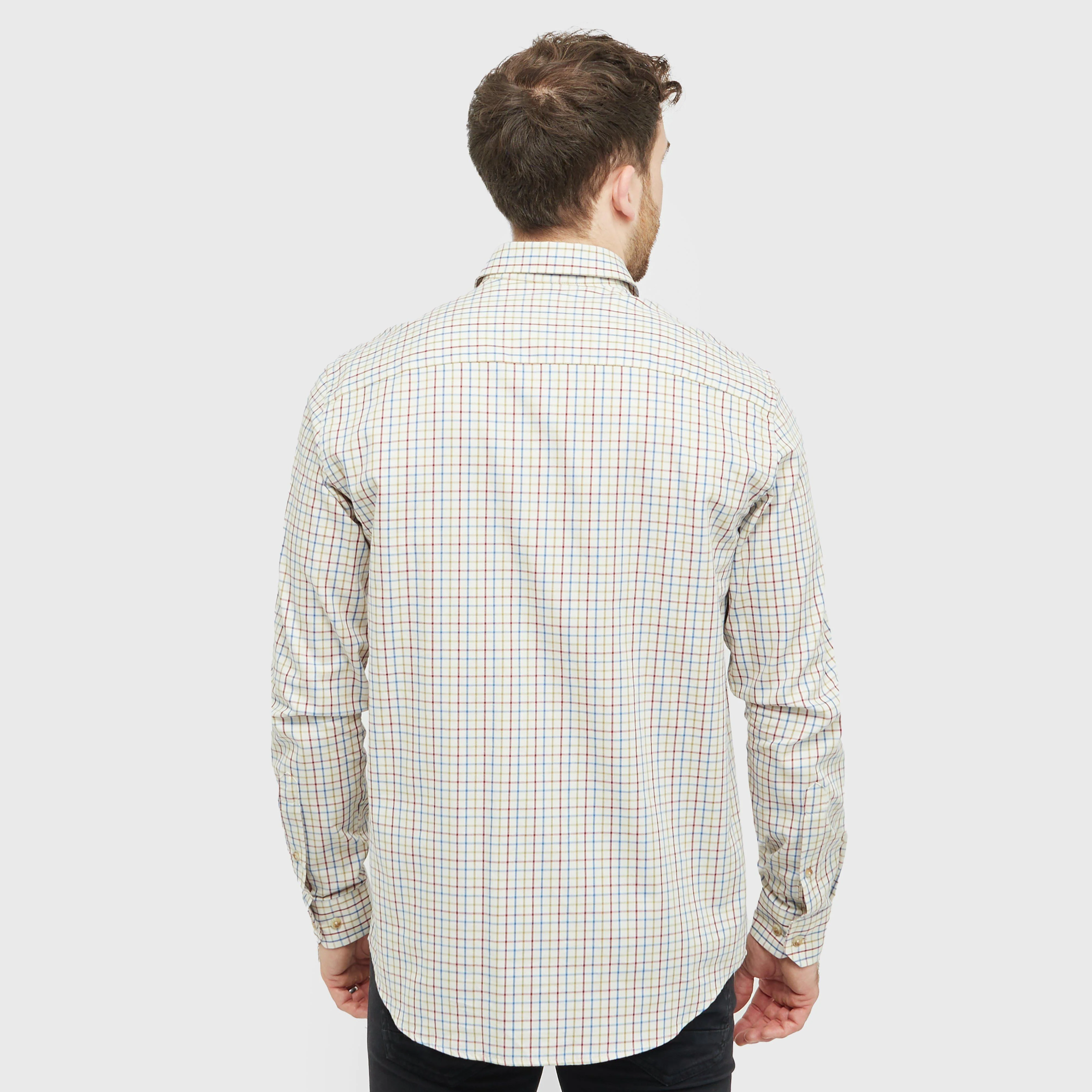 Mens Inverness Cotton Tattersall Shirt White/Blue/Green - Image 2