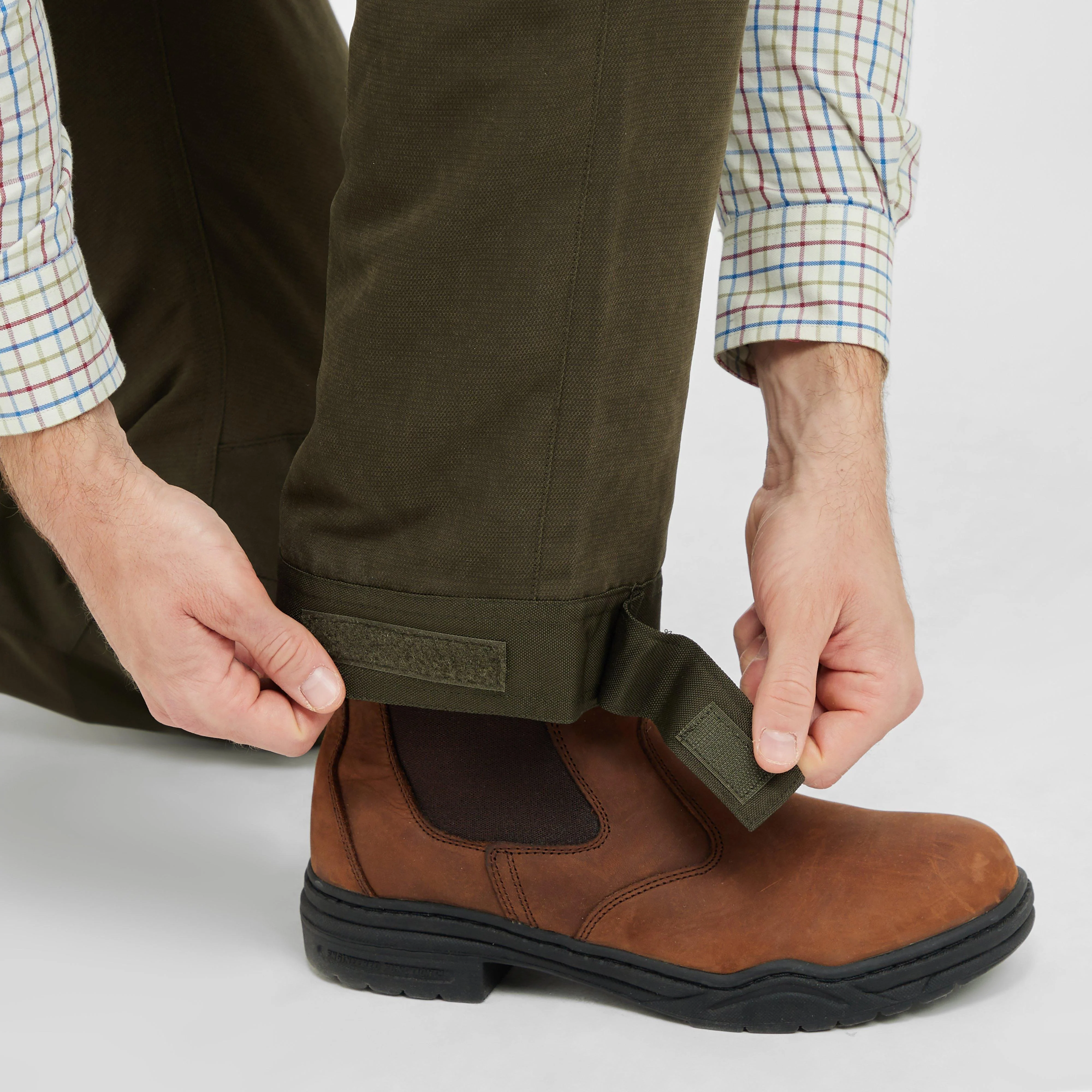 Mens Kincraig Waterproof Field Trousers Olive Green - Image 8