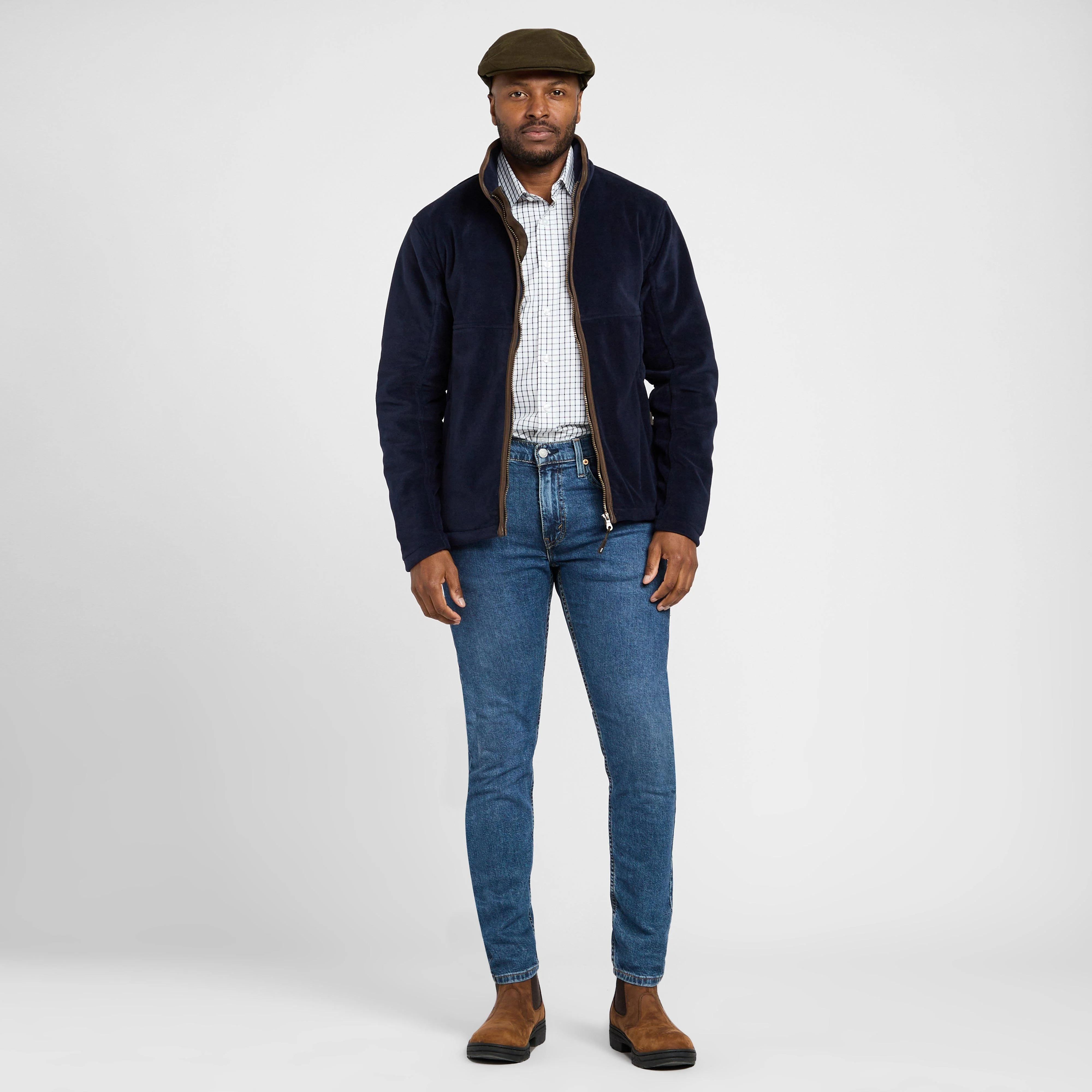 Mens Stenton Technical Fleece Jacket Midnight Navy - Image 3