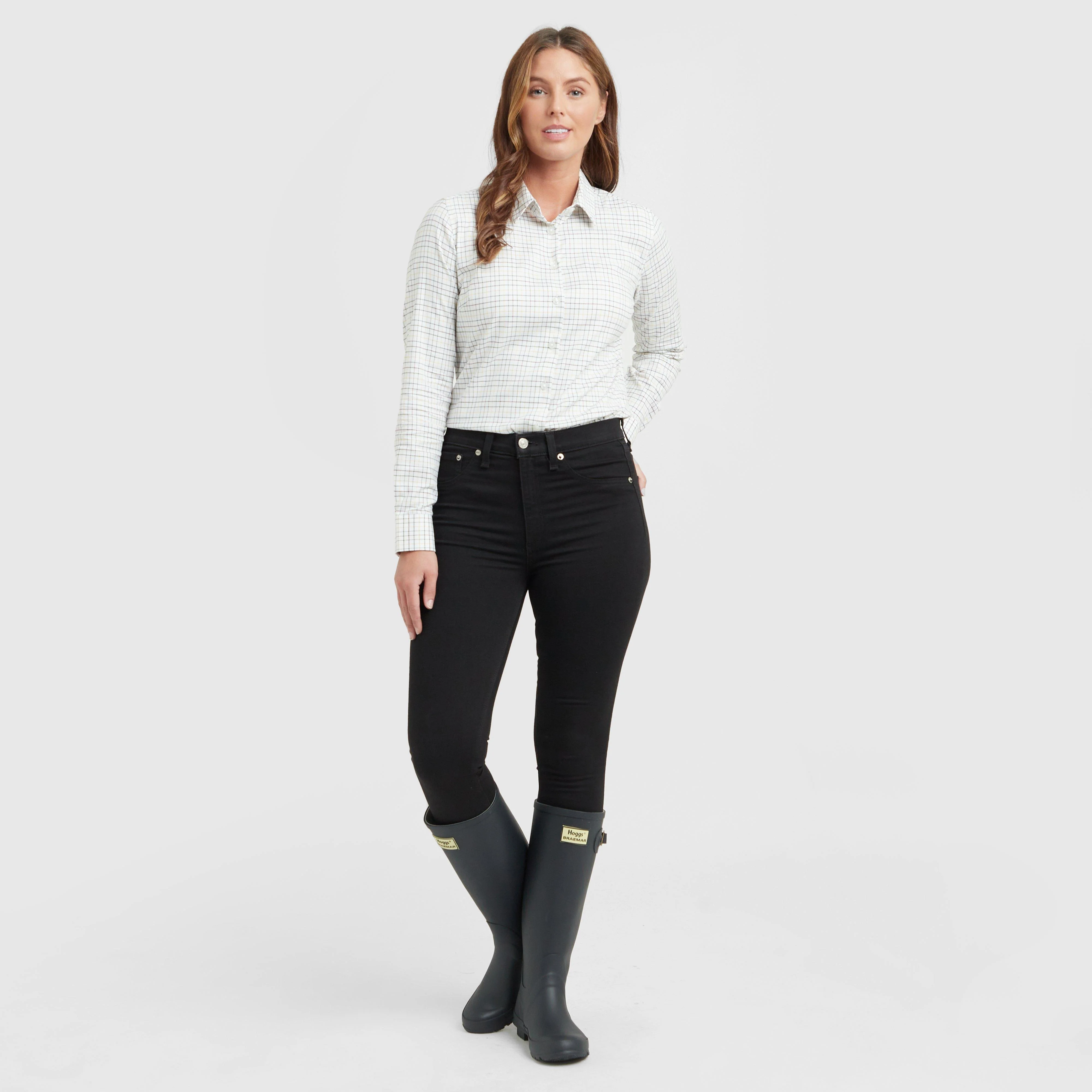 Womens Callie Twill Shirt White/Green/Yellow/Red - Image 6