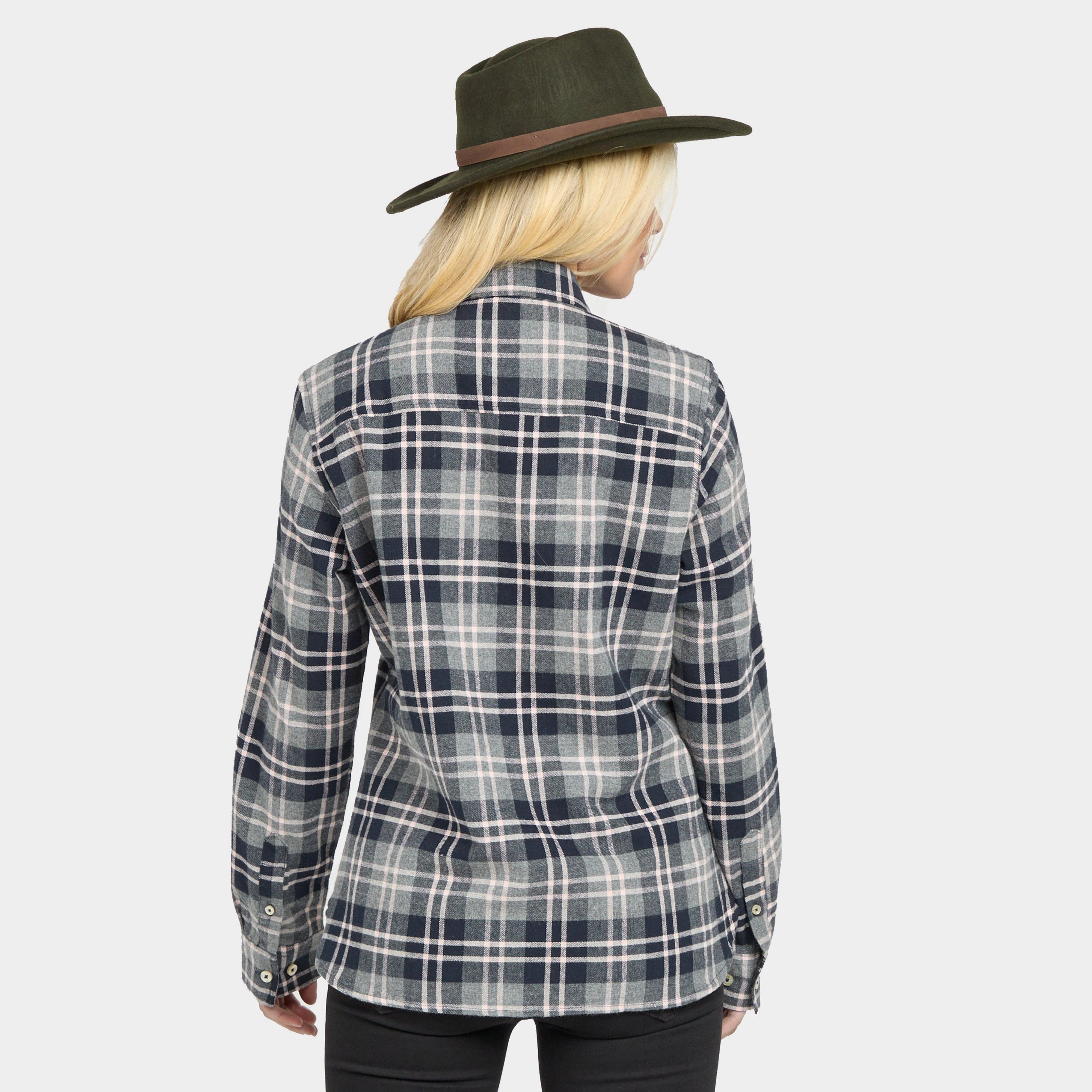 Womens Eilidh Flannel Shirt Navy Marl - Image 2