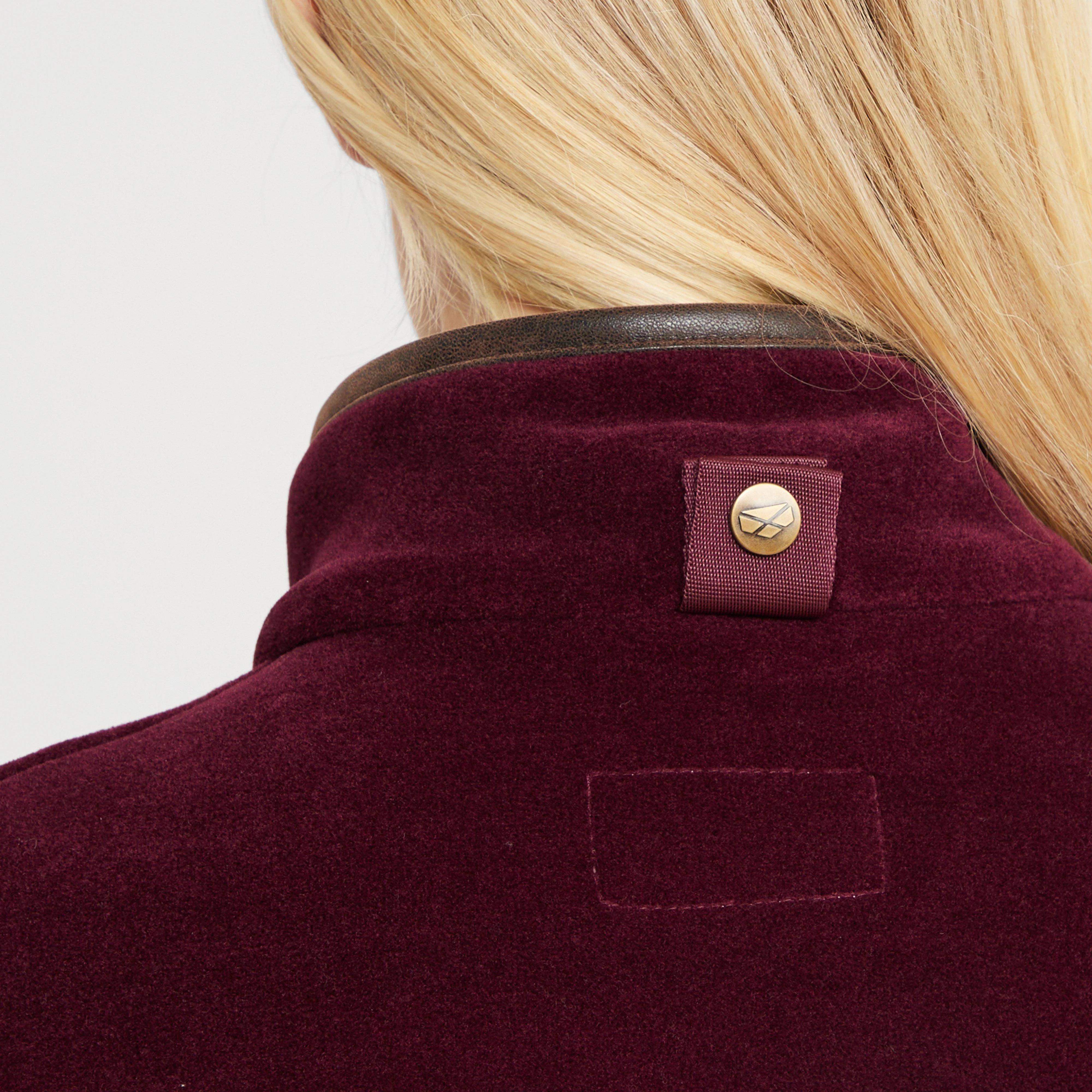 Womens Stenton Fleece Gilet Merlot - Image 5