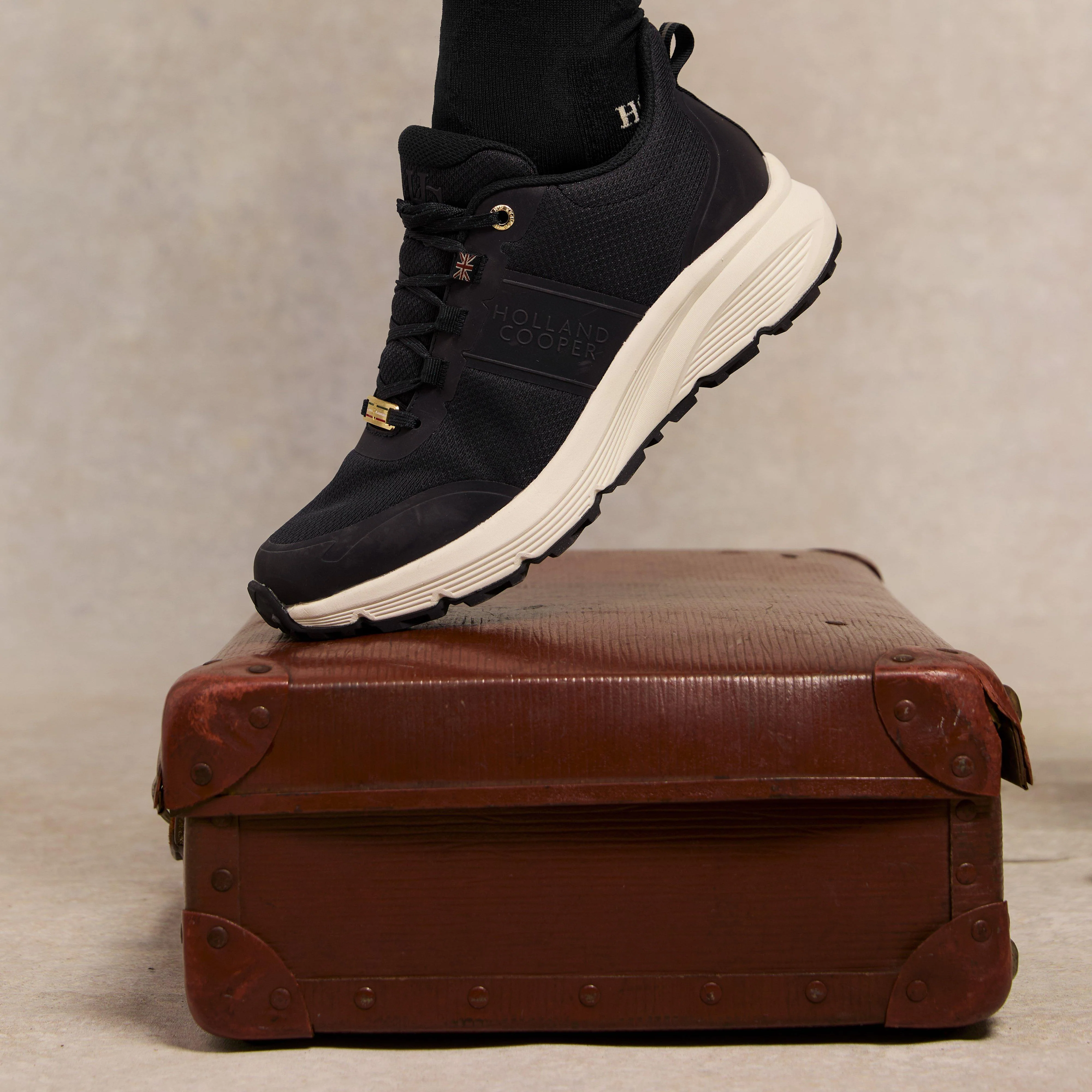 Womens Burghley Waterproof Trainer Black - Image 3