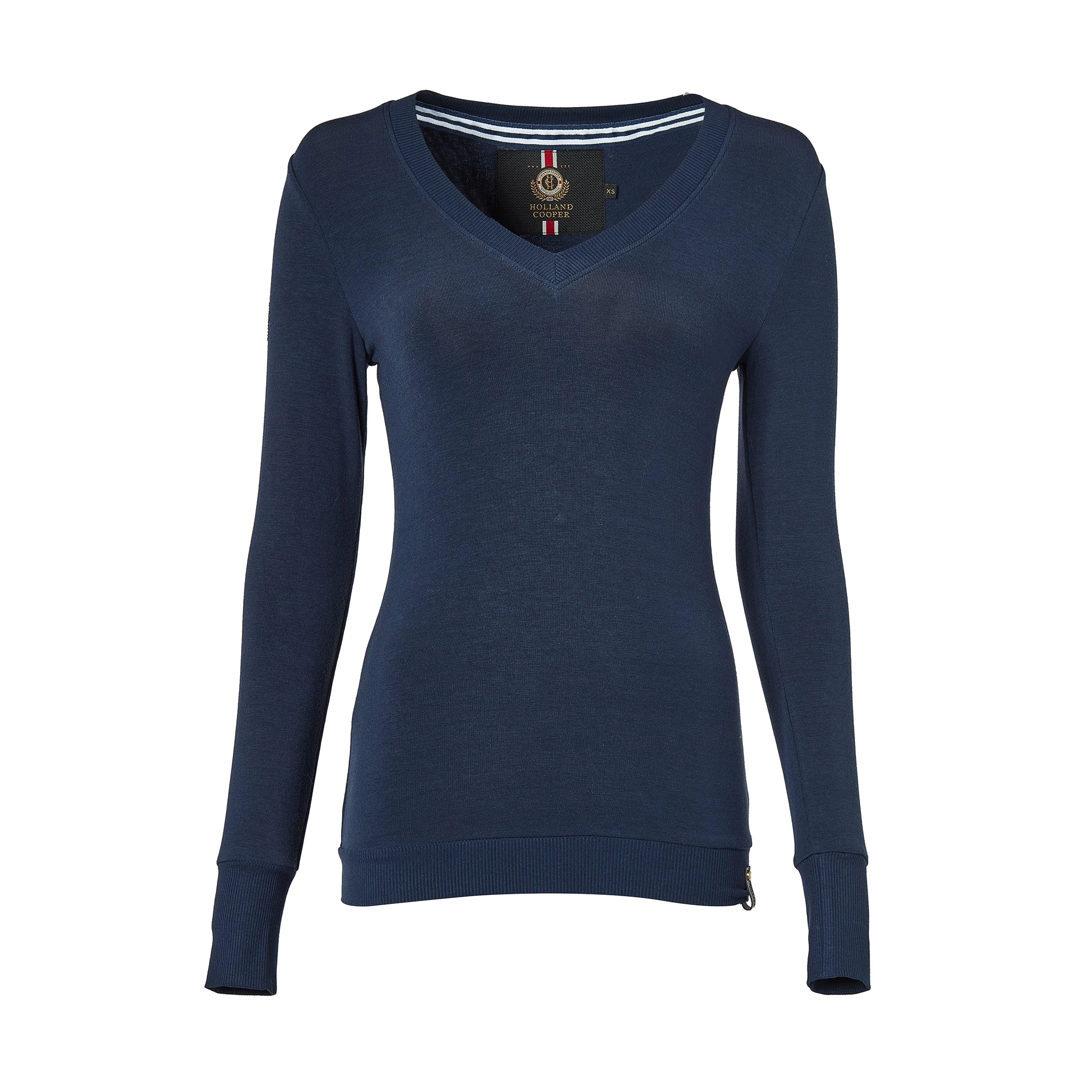 Womens Soft Touch V-Neck Sweater Ink Navy - Image 8