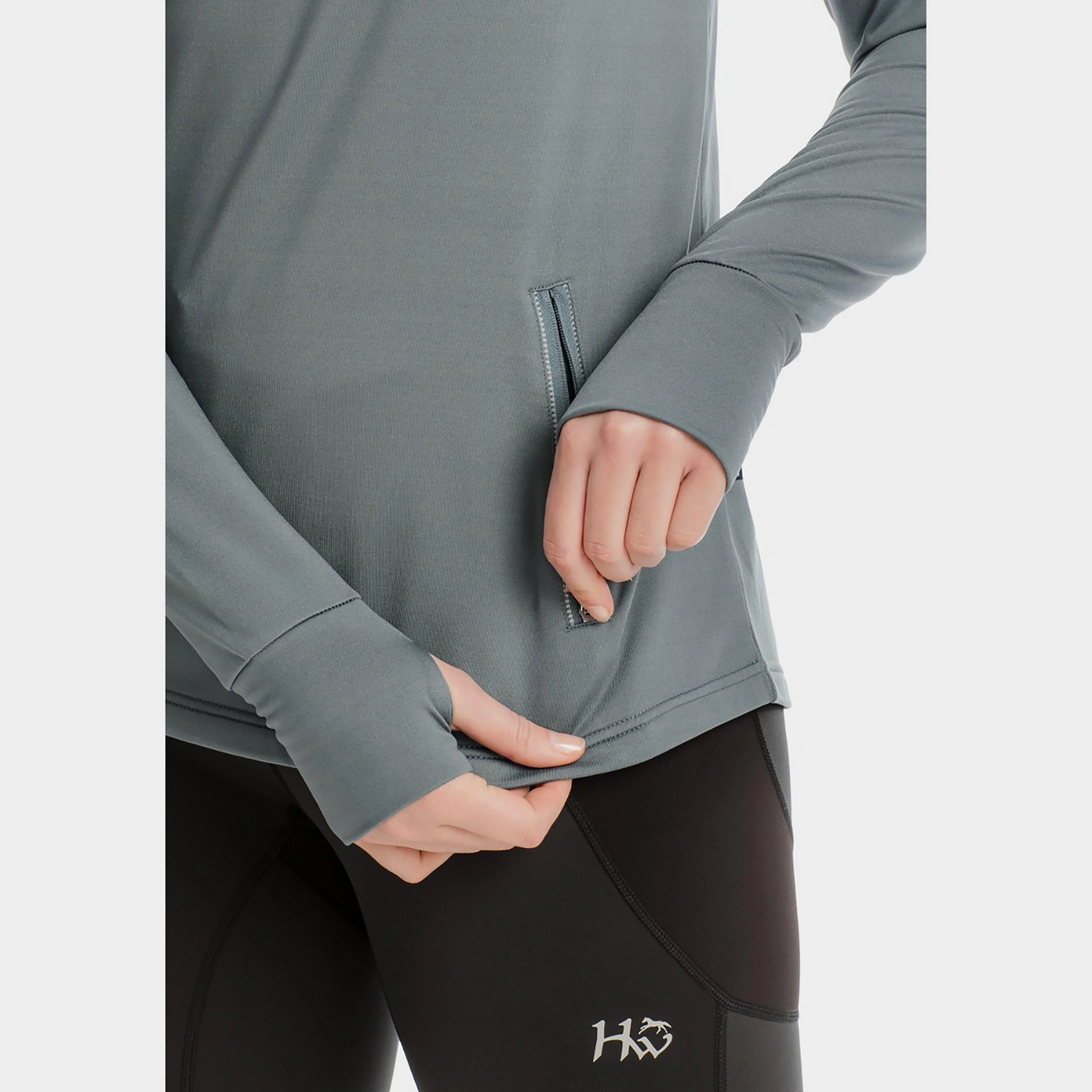 Womens Technical Hooded Fleece Winter Ocean - Image 13
