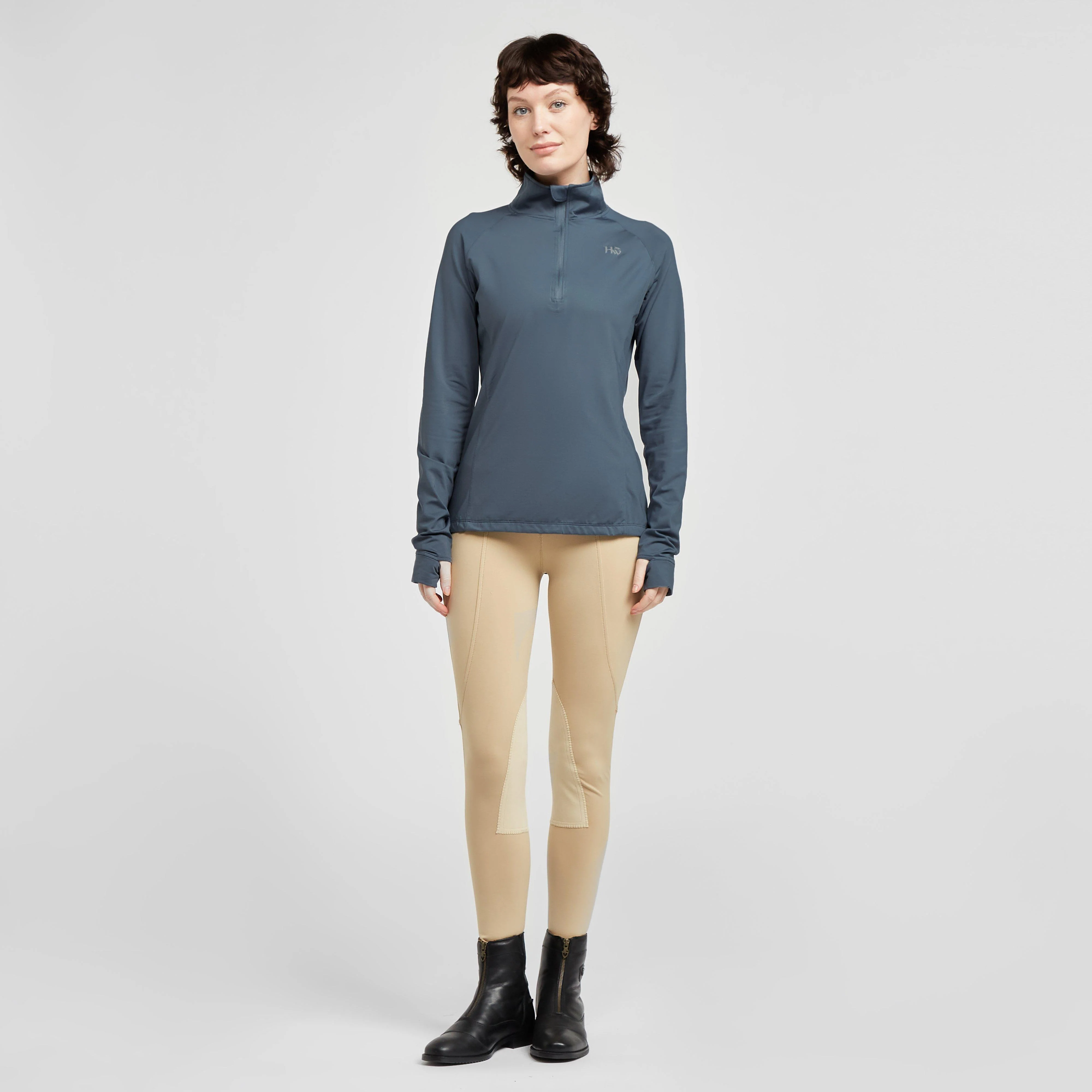 Womens Thea Technical 1/4 Zip Fleece Winter Ocean - Image 3
