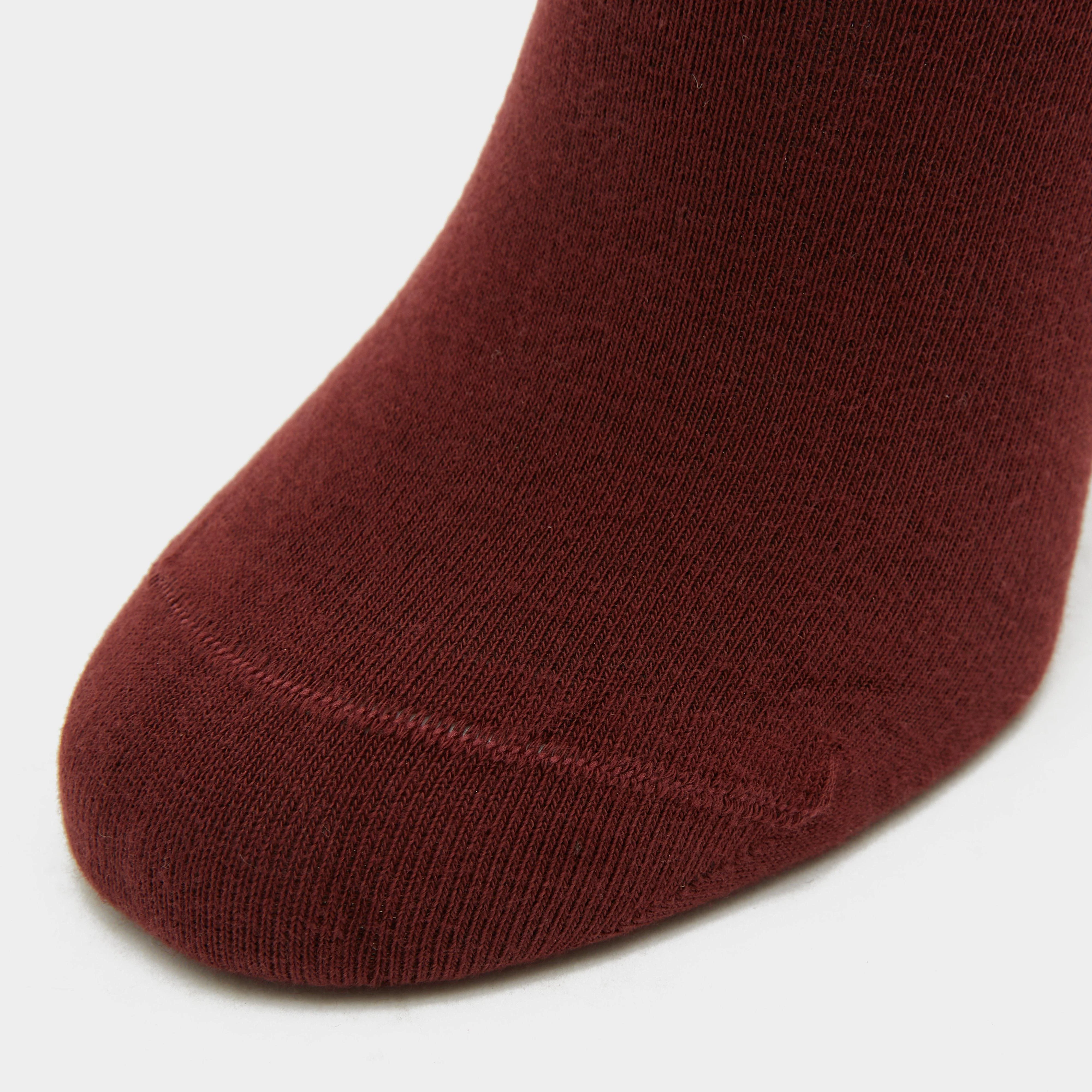 Womens Crystal Detail Knee Socks Burgundy Red Mahogany - Image 5