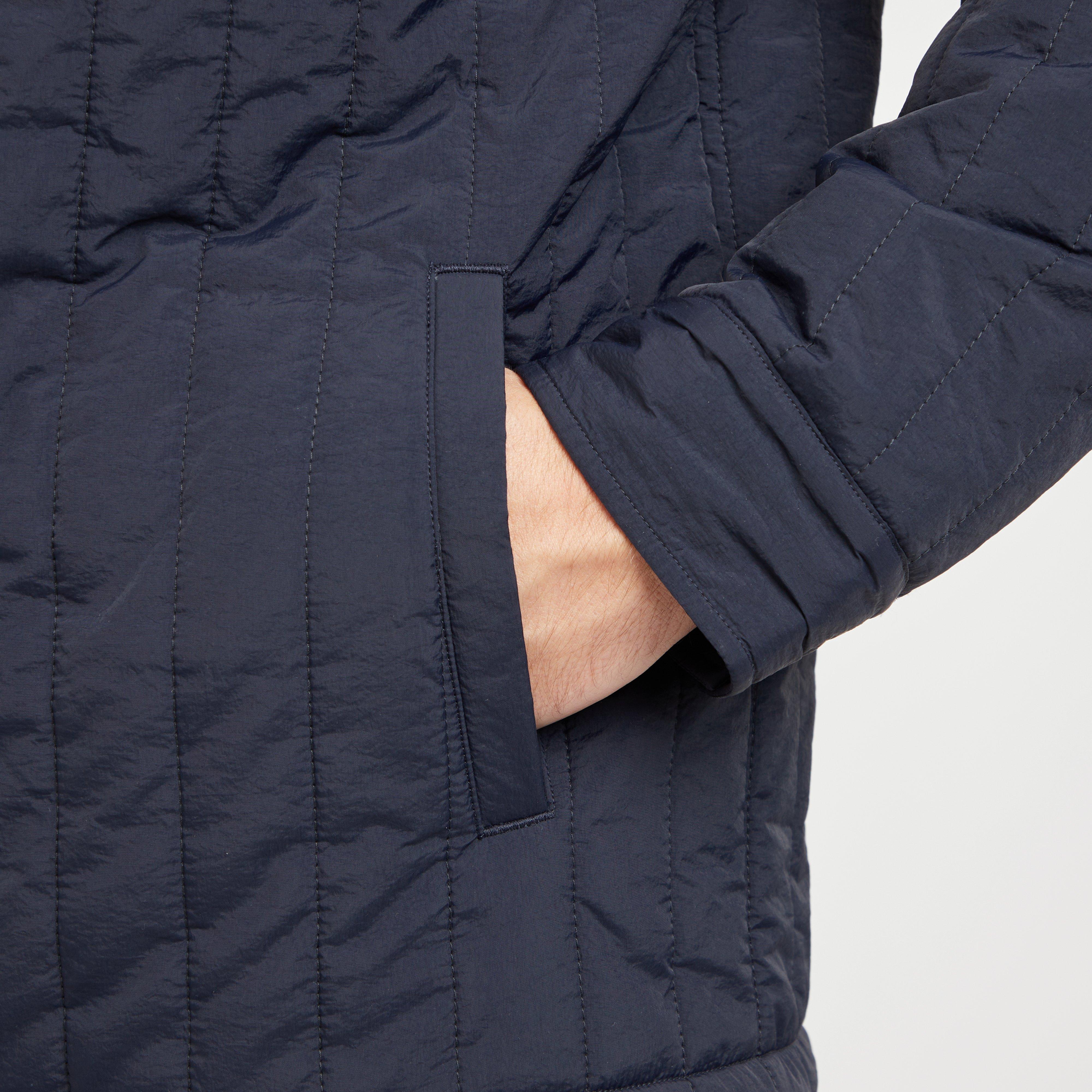 Green Label Mens Caldy Quilted Jacket Navy - Image 5
