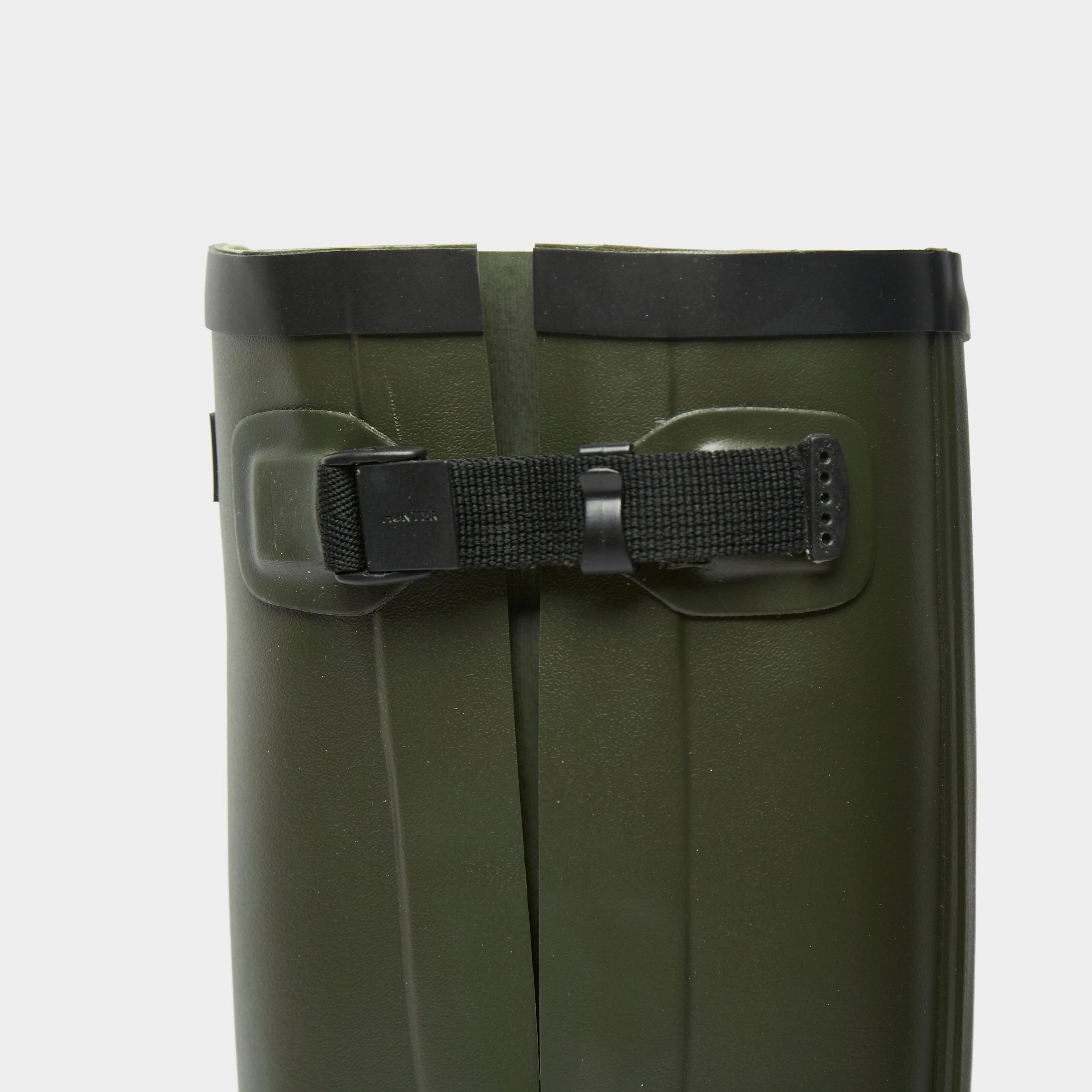 Unisex Balmoral Classic Side Adjustable Wellington Boots Dark Olive - Image 4