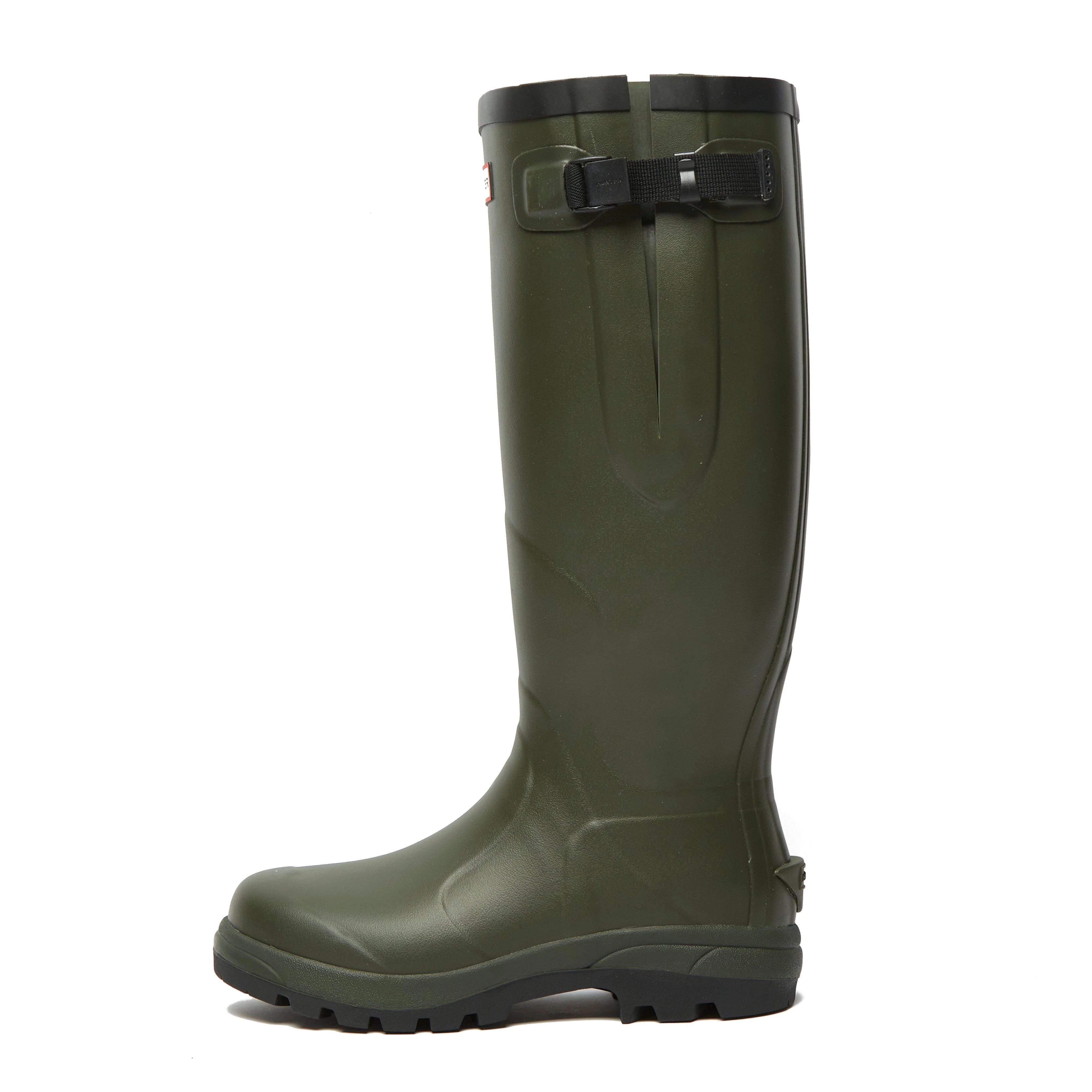Unisex Balmoral Classic Side Adjustable Wellington Boots Dark Olive - Image 7