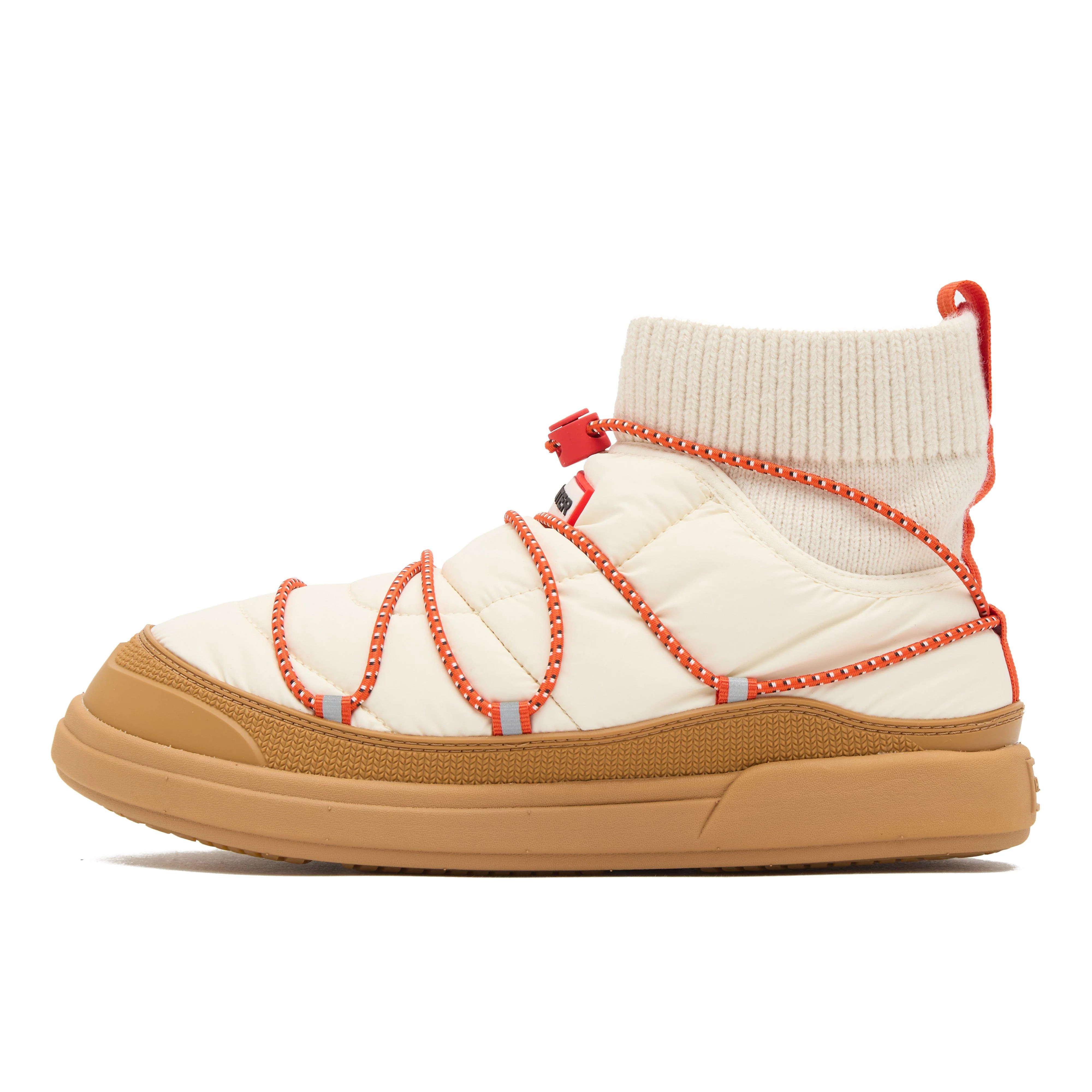 Womens In/Out Puffer Lace Up Boots White - Image 7