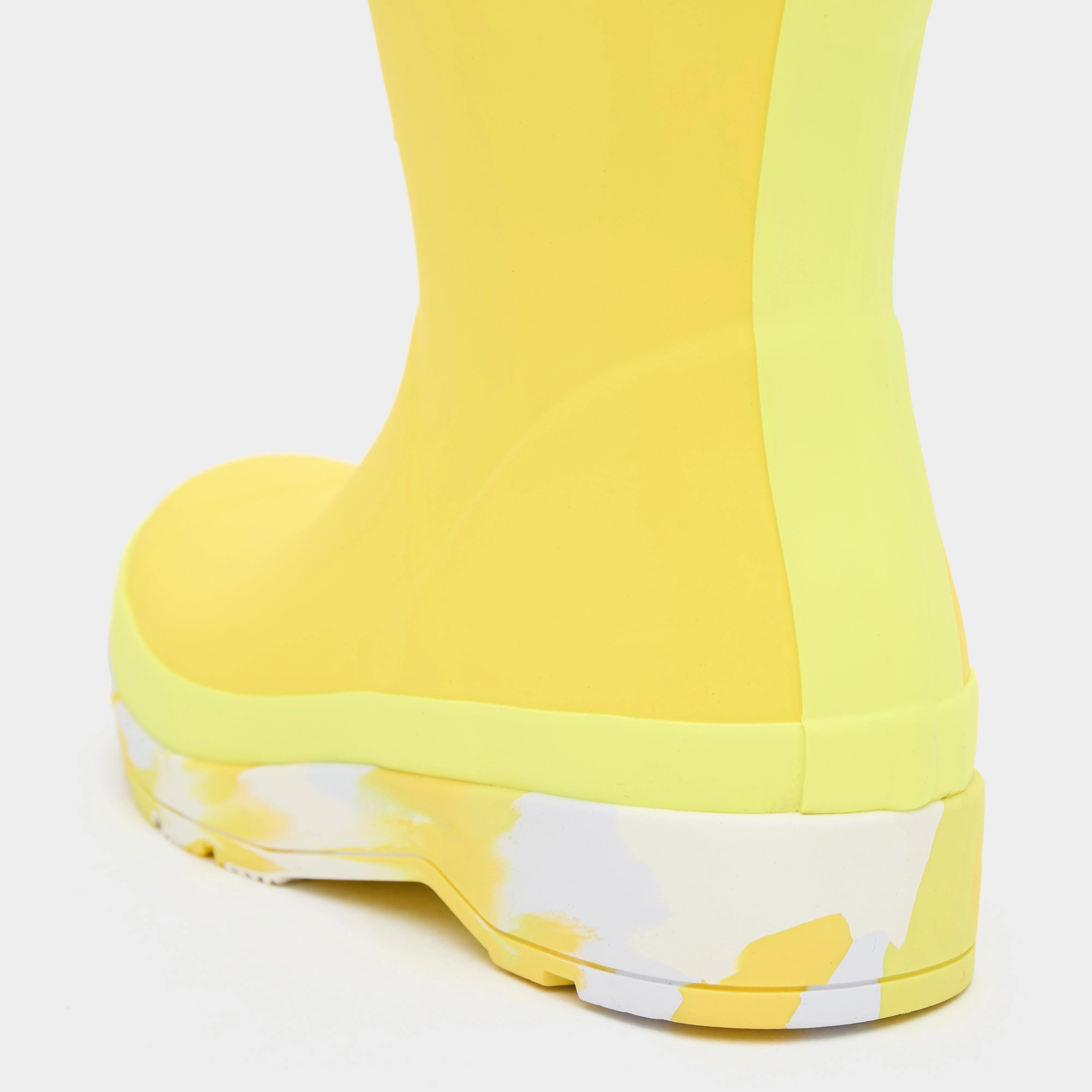 Womens Play Short Splash Sole Rain Wellington Boots Zesty Yellow - Image 6