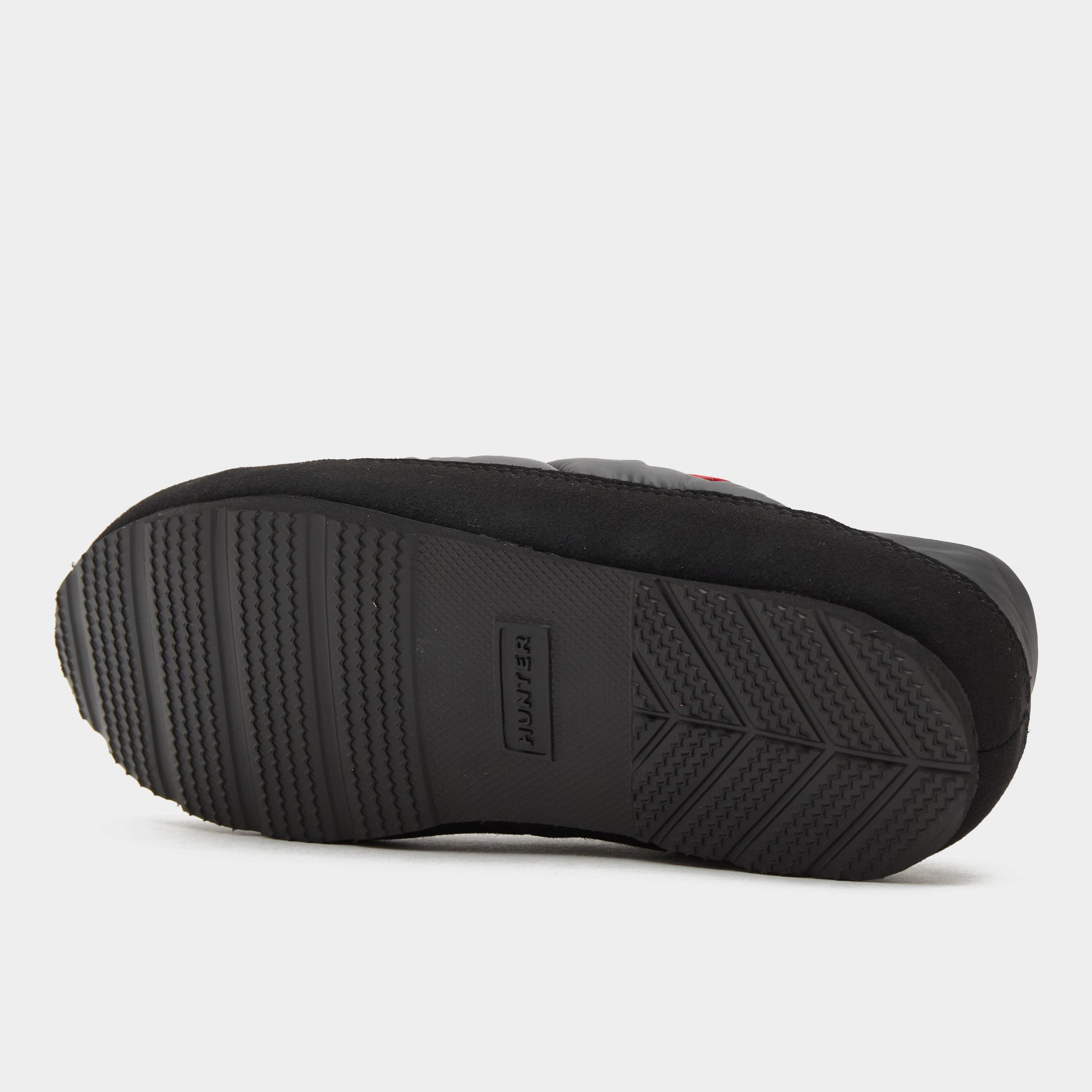 Womens Puffer Slippers Black - Image 2