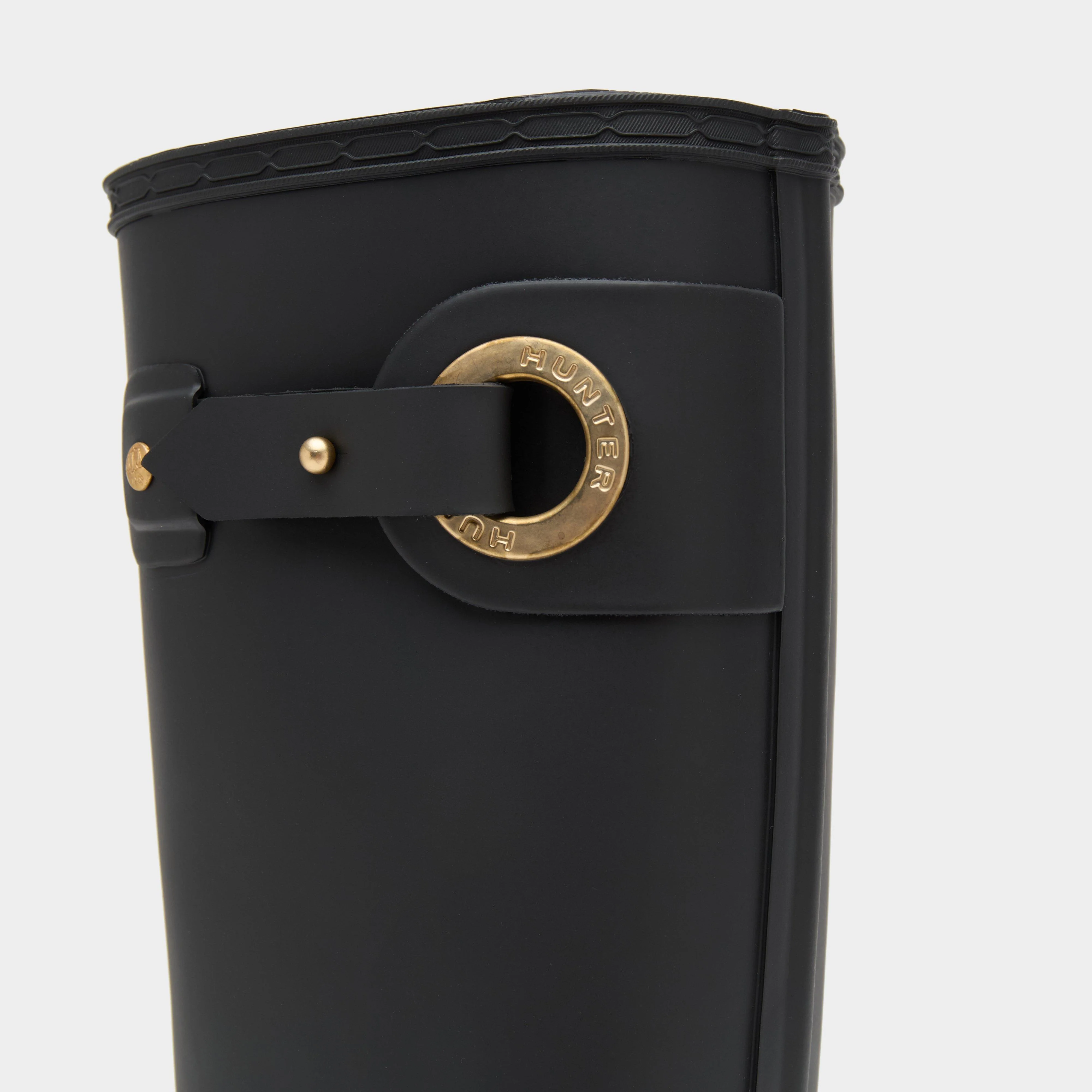 Womens Refined Tall Eyelet Buckle Wellington Boots - Image 5