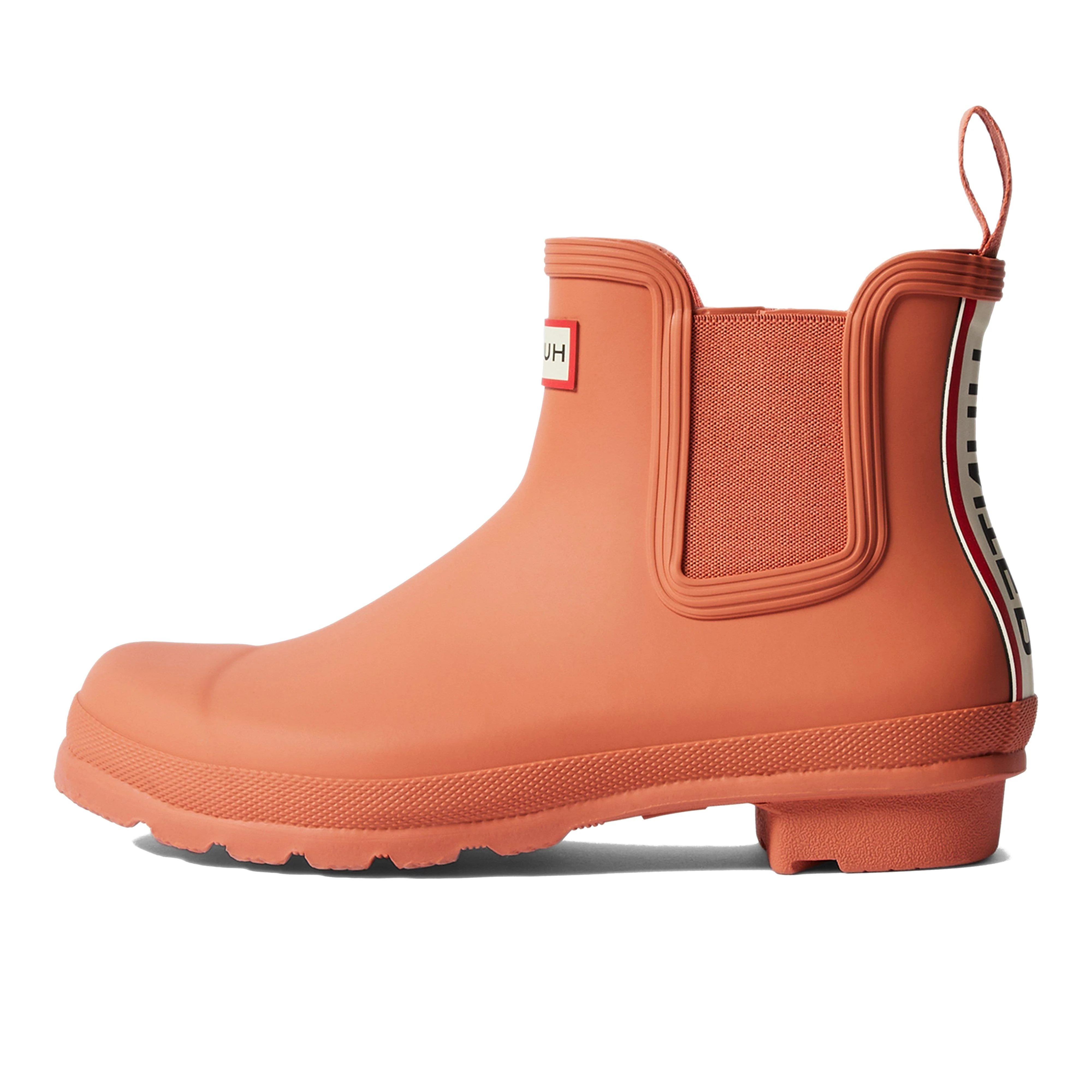 Womens Tri Colour Chelsea Wellington Boots Red Flurry - Image 5