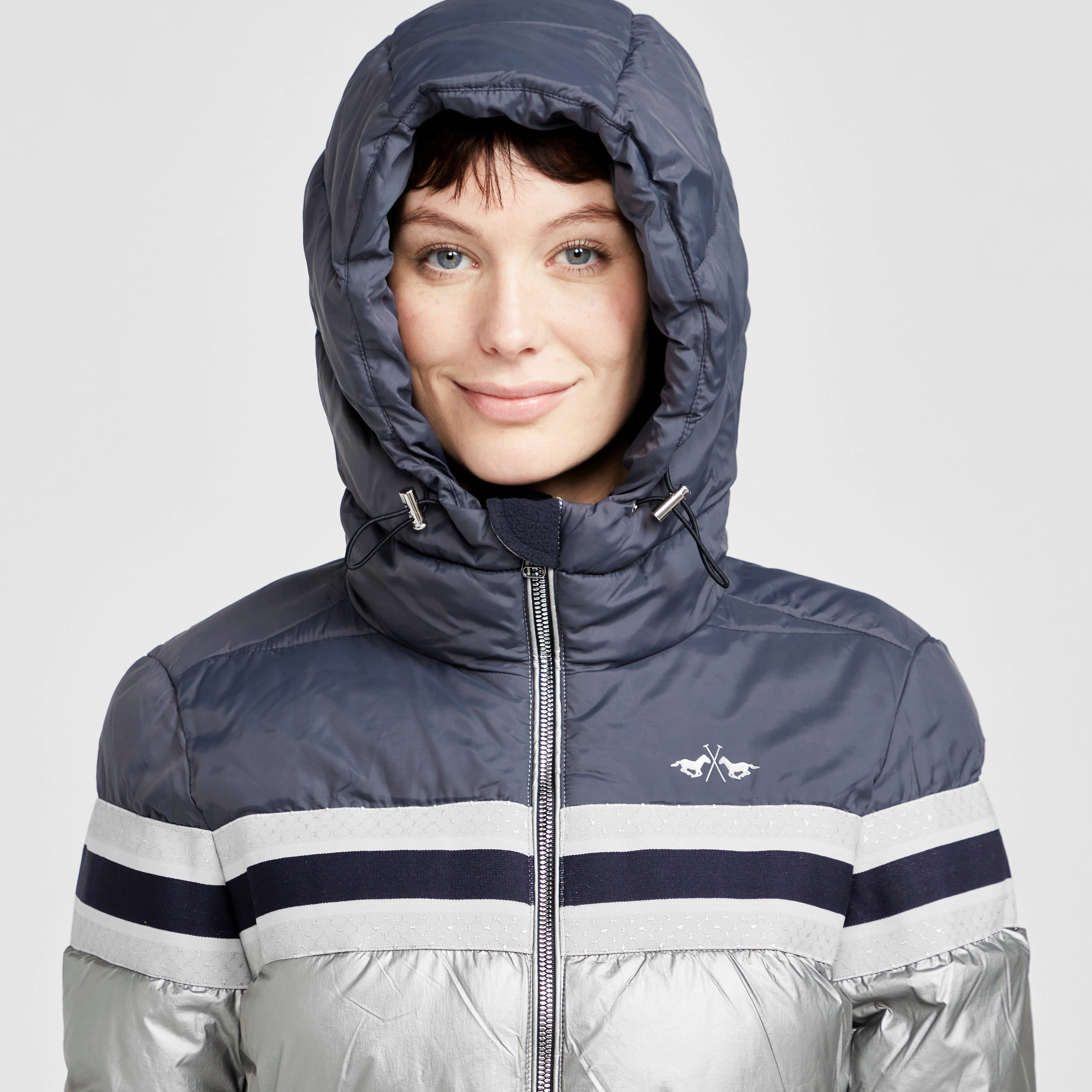 Womens Eliza Jacket Navy/Silver - Image 5
