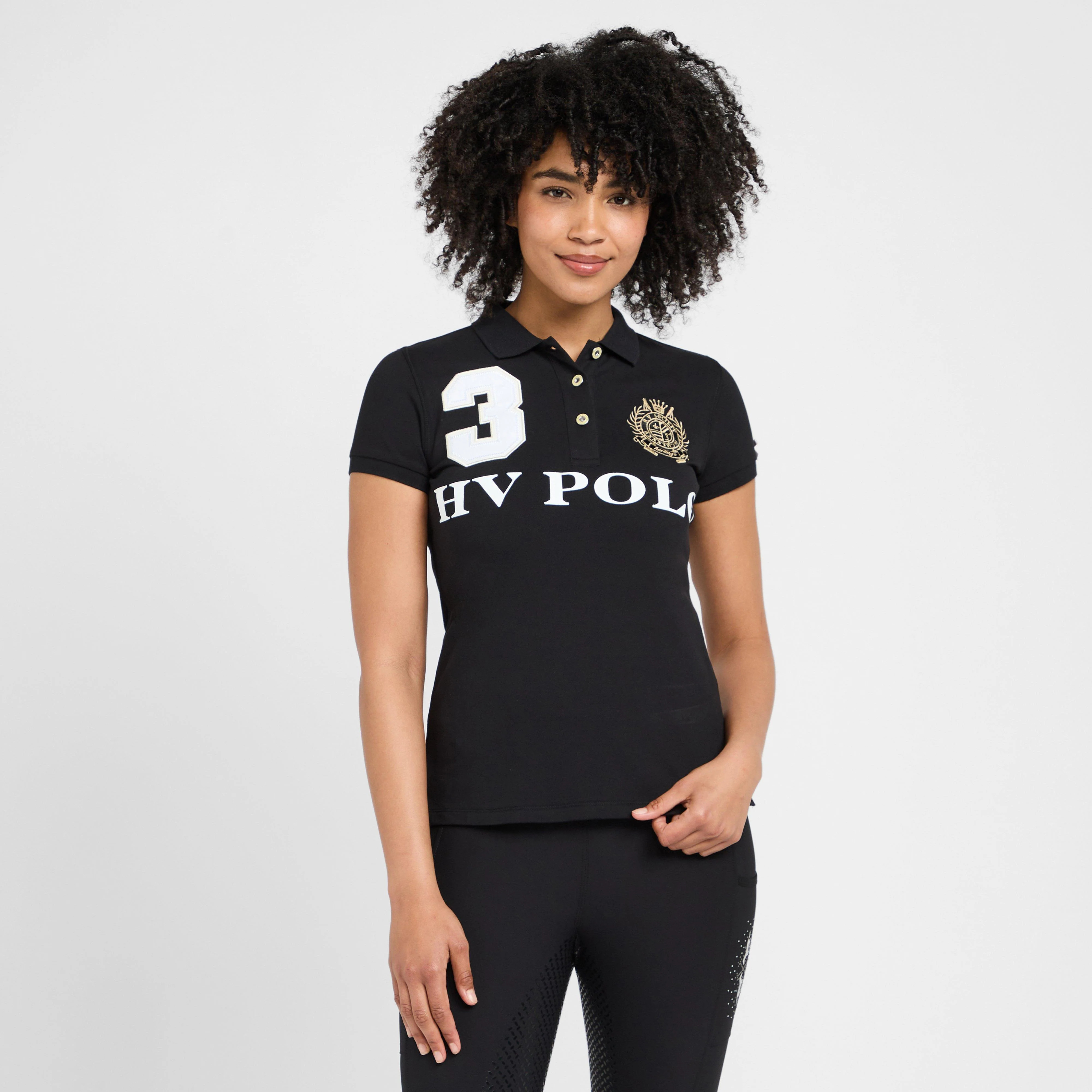 Womens Favouritas EQ Polo Shirt Black