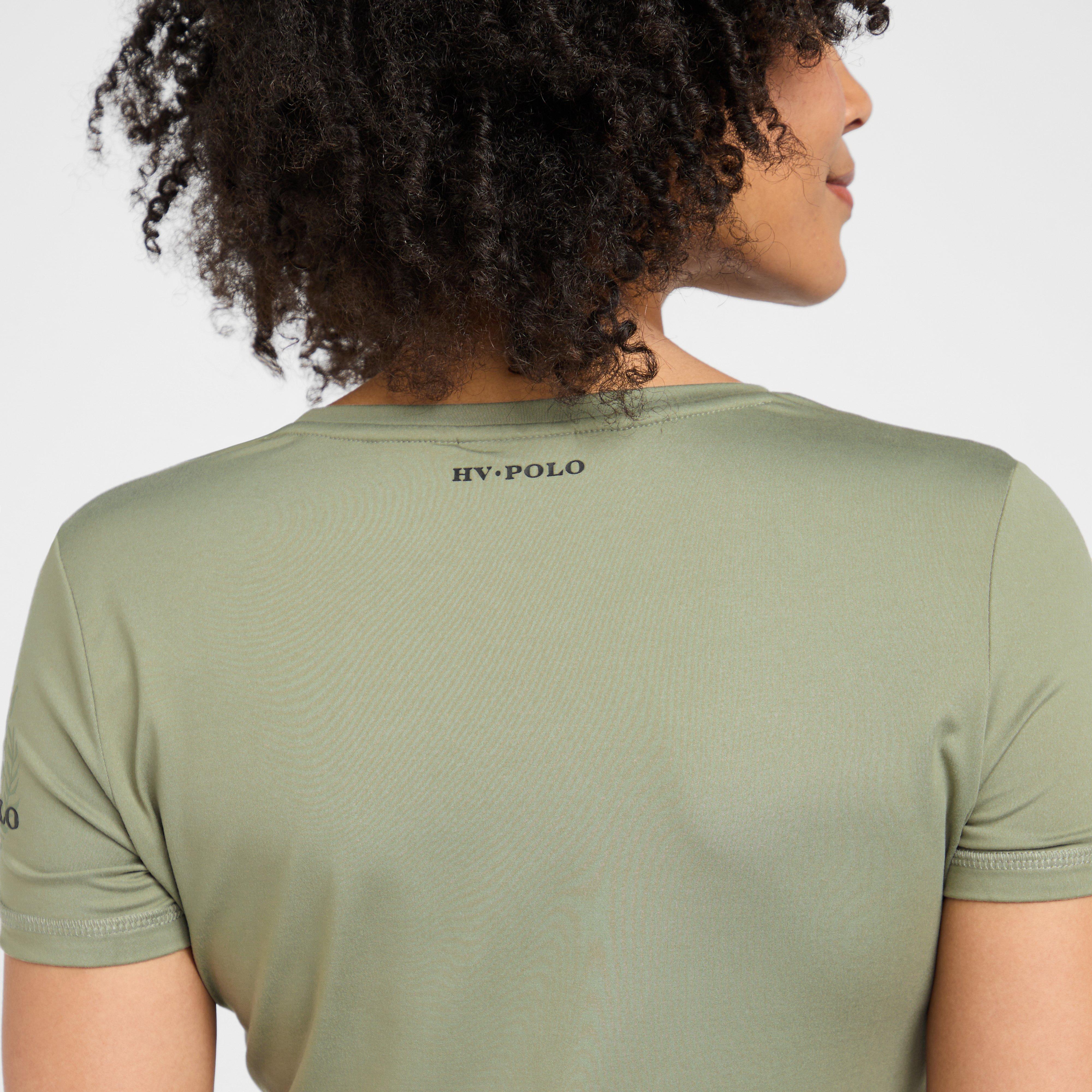 Womens Favouritas Tech T-Shirt Oil Green - Image 5