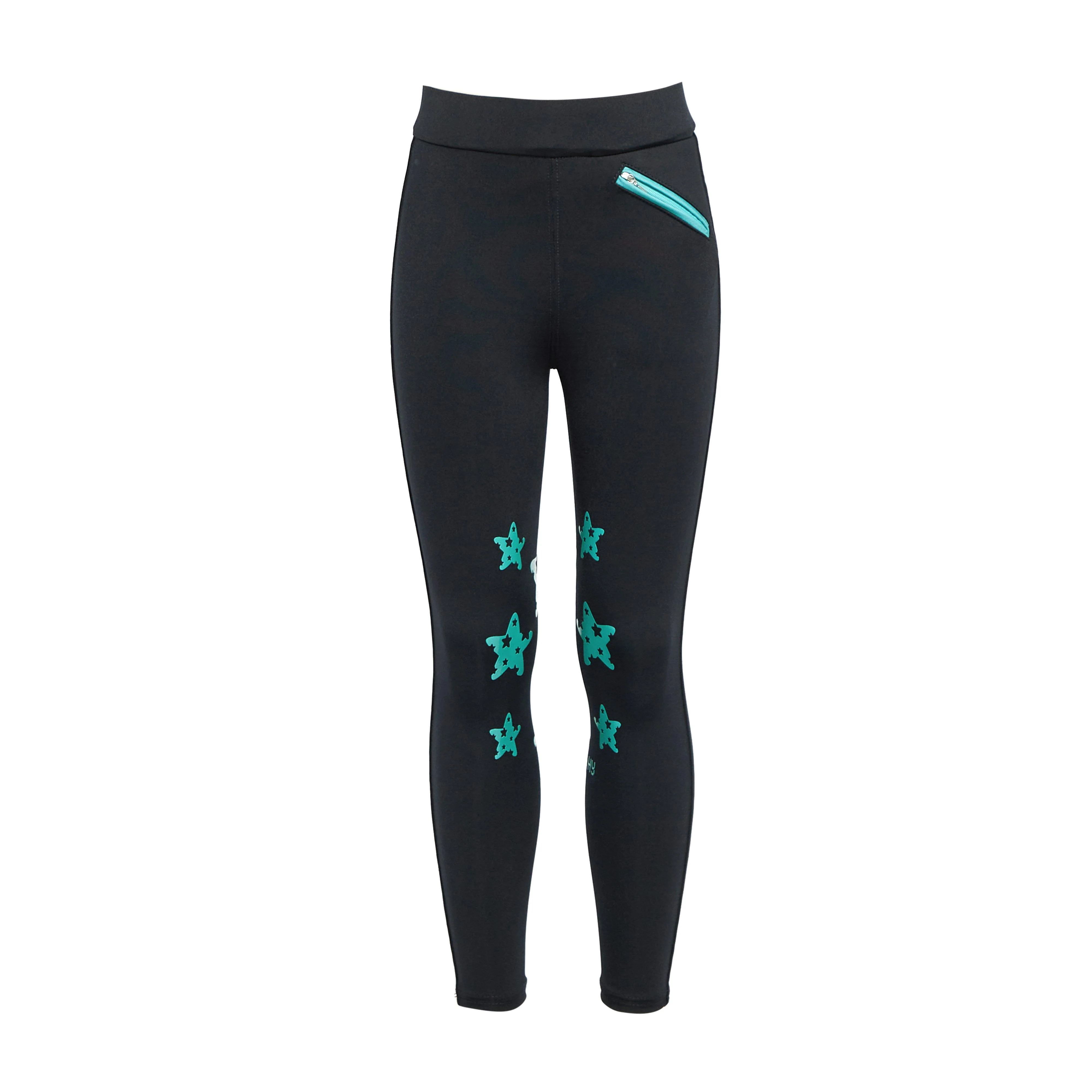 Kids Theodora Riding Tights Navy Stars - Image 6