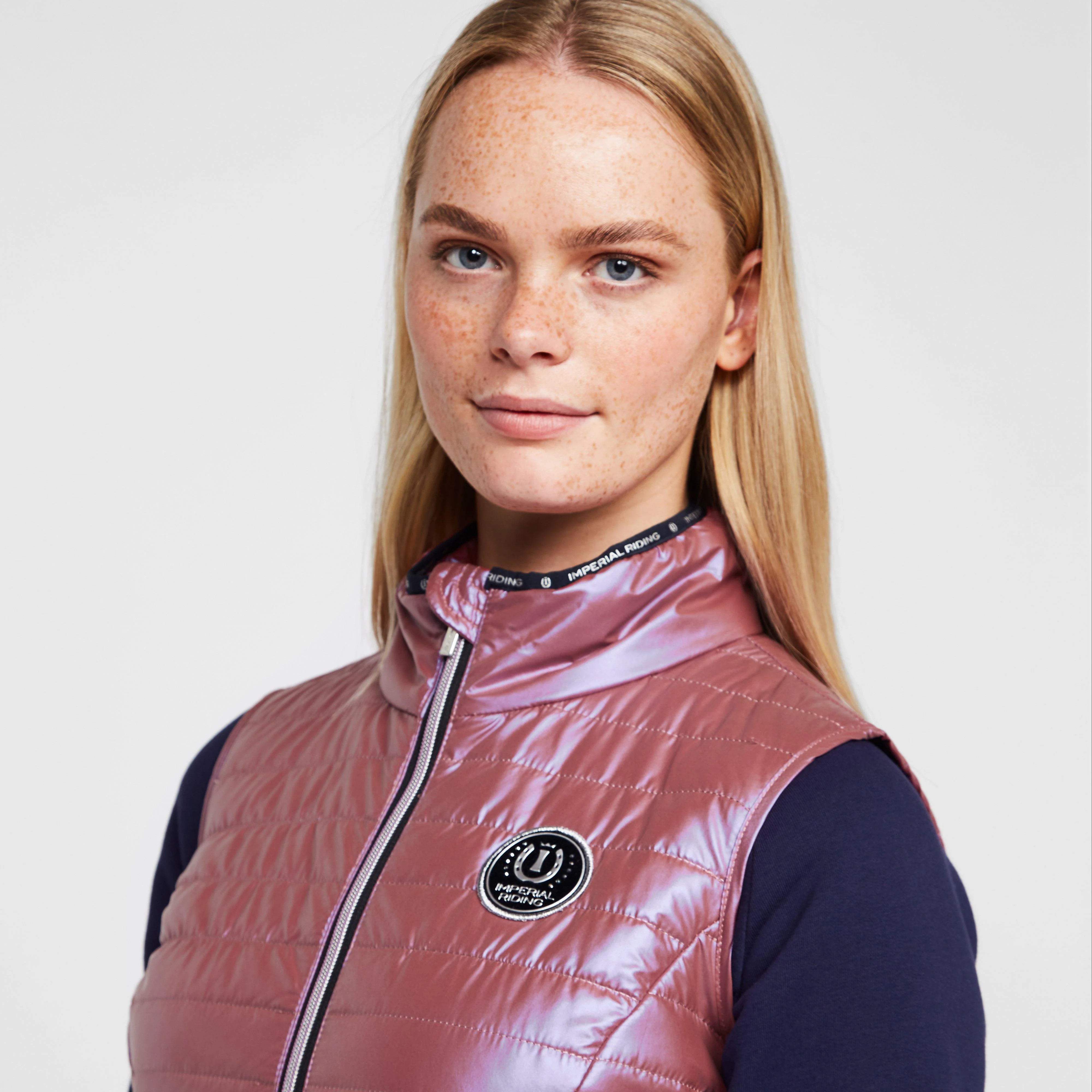 Womens Violet Pearl Gilet Violet Rose - Image 4