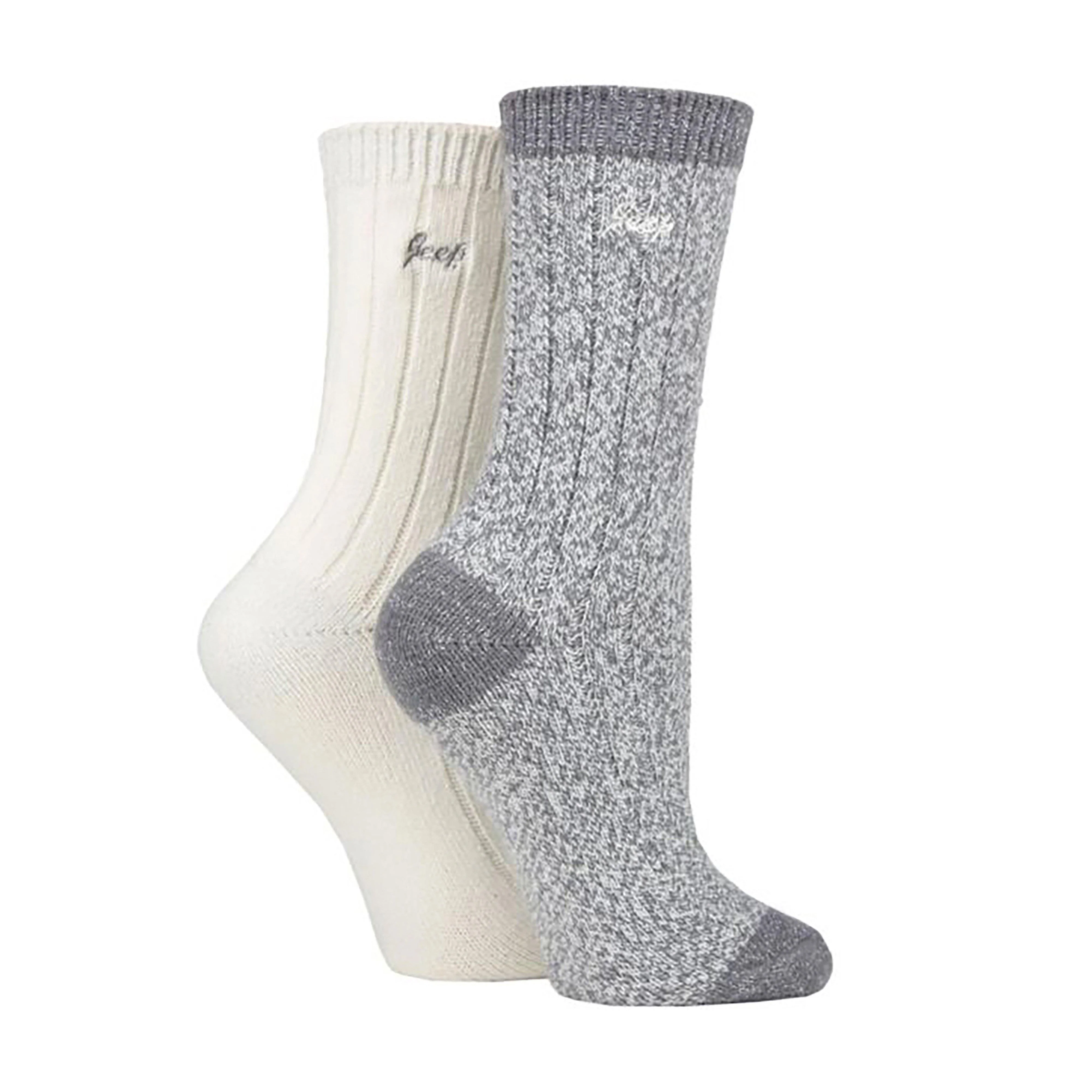 Ladies Supersoft Boot Socks 2 Pack Slate - Image 3