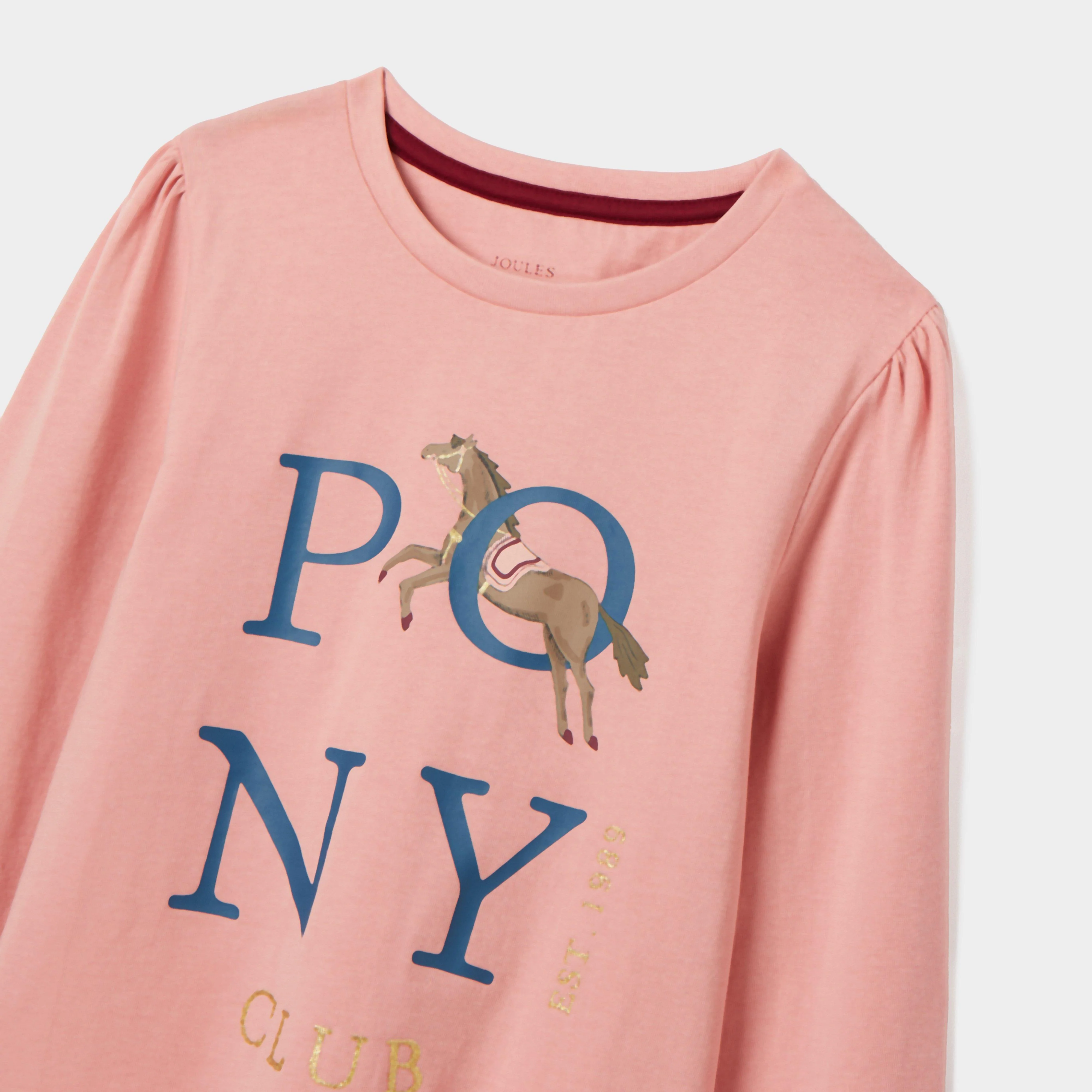 Kids Bessie Artwork T-Shirt Pink - Image 3