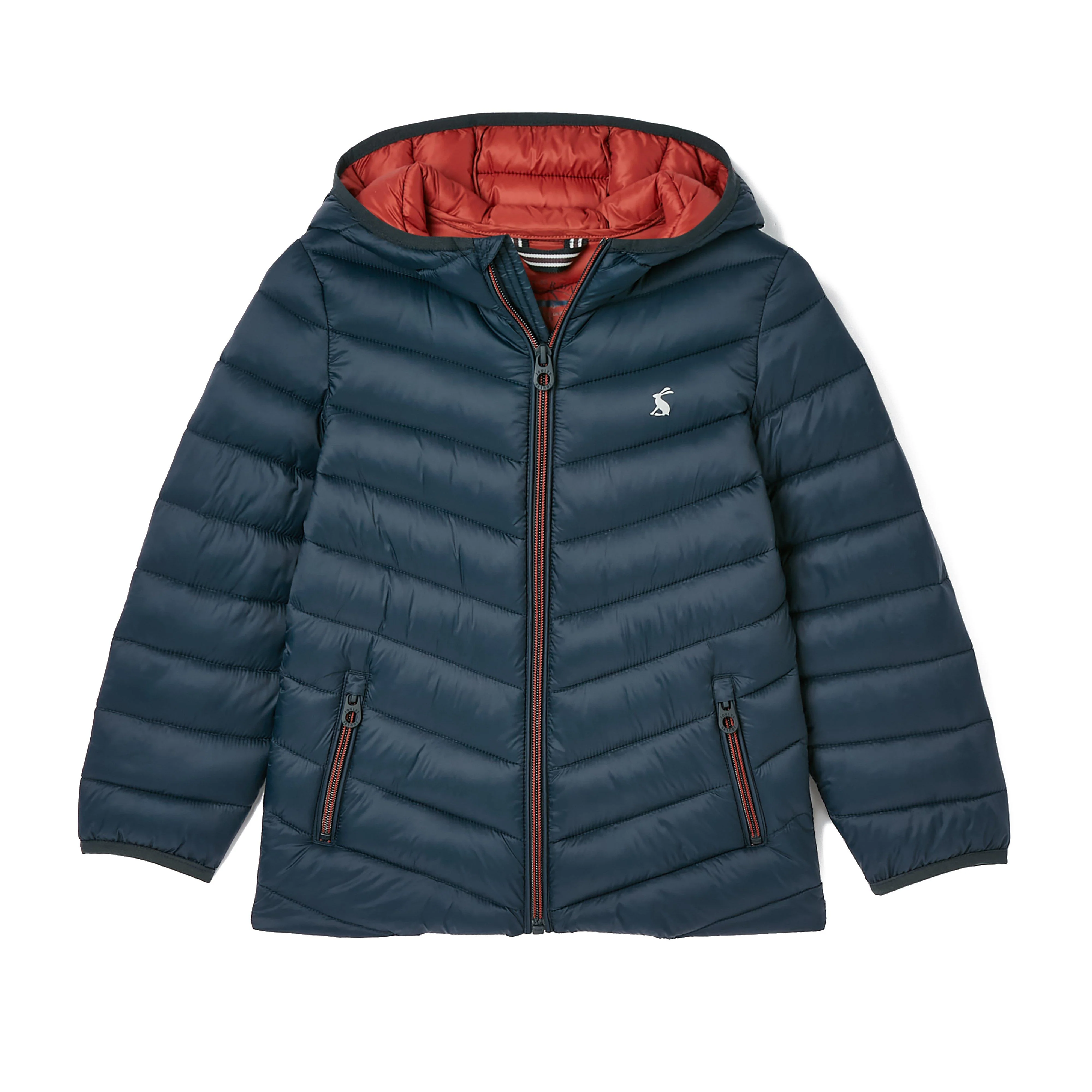 Kids Cairn Showerproof Padded Coat Navy Blue - Image 8