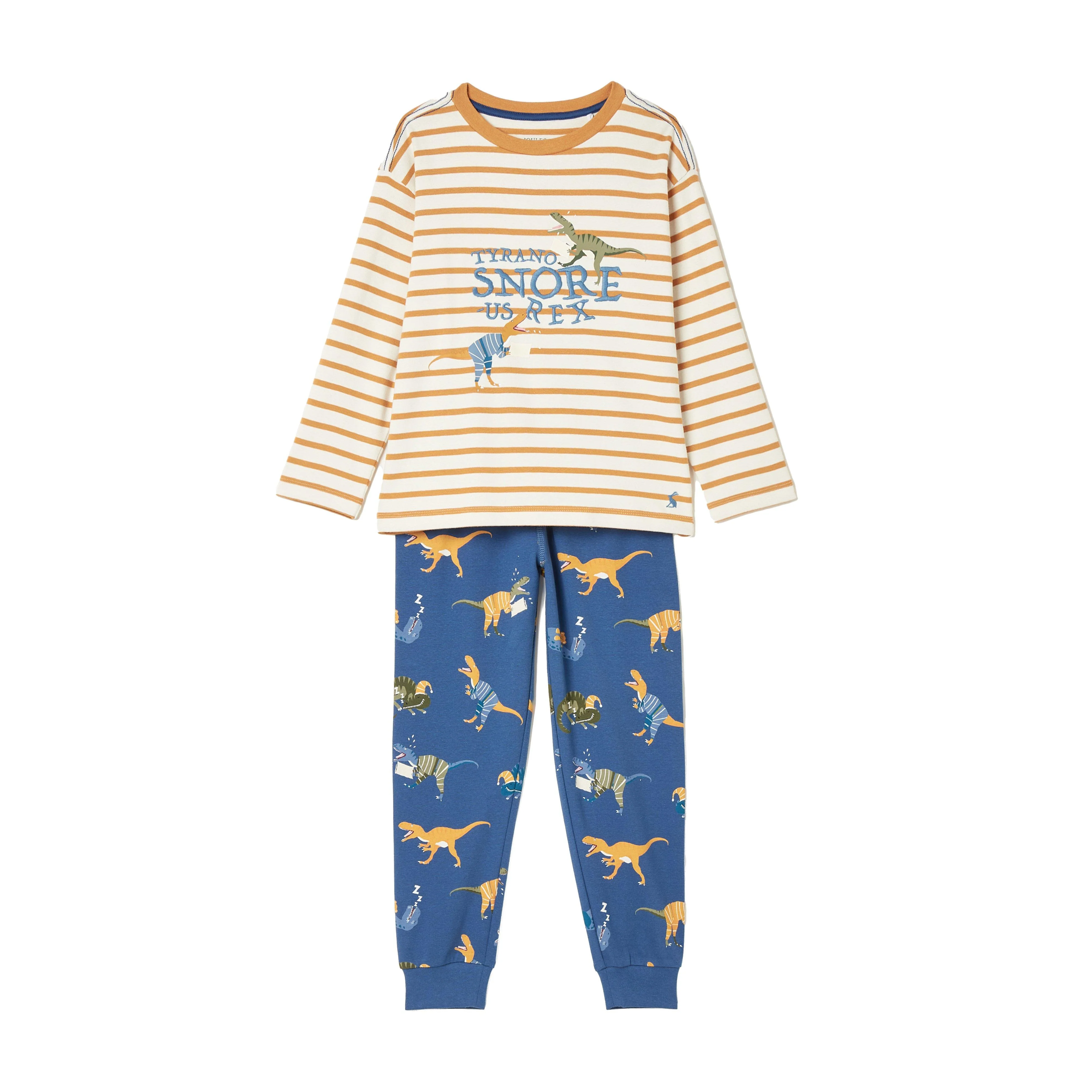 Kids Doze Days Print Jersey Pyjama Set Dinosaur - Image 7