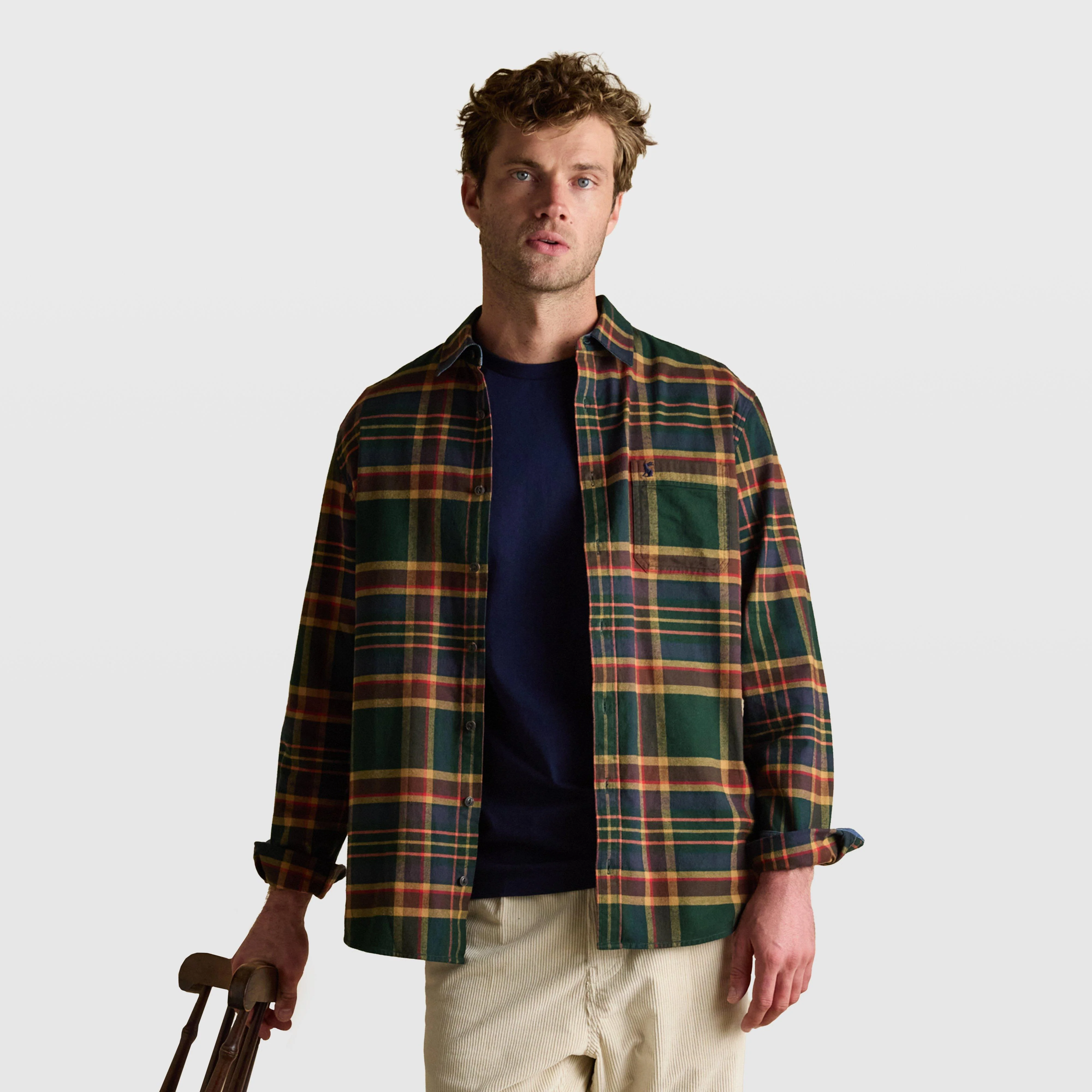 Men's Brushed Flannel Shirt - Image 12